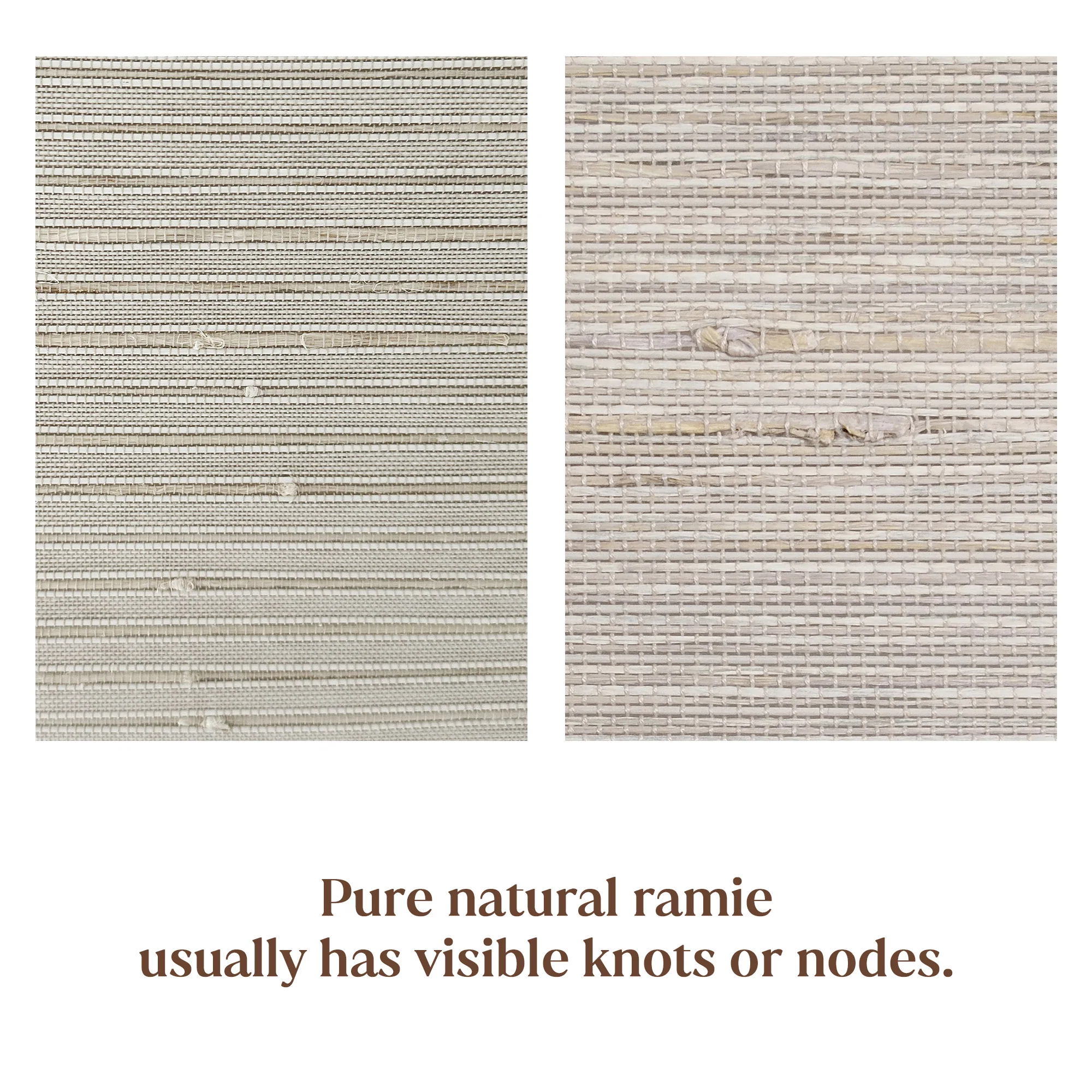 Ramie Woven Bamboo Blinds & Shades | Beige Brown - Image 4