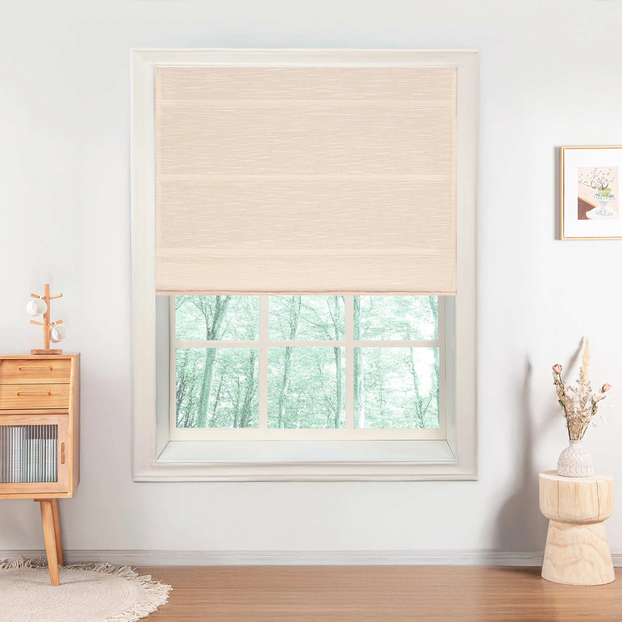 Jenna Linen Roman Shades & Blinds - Image 21