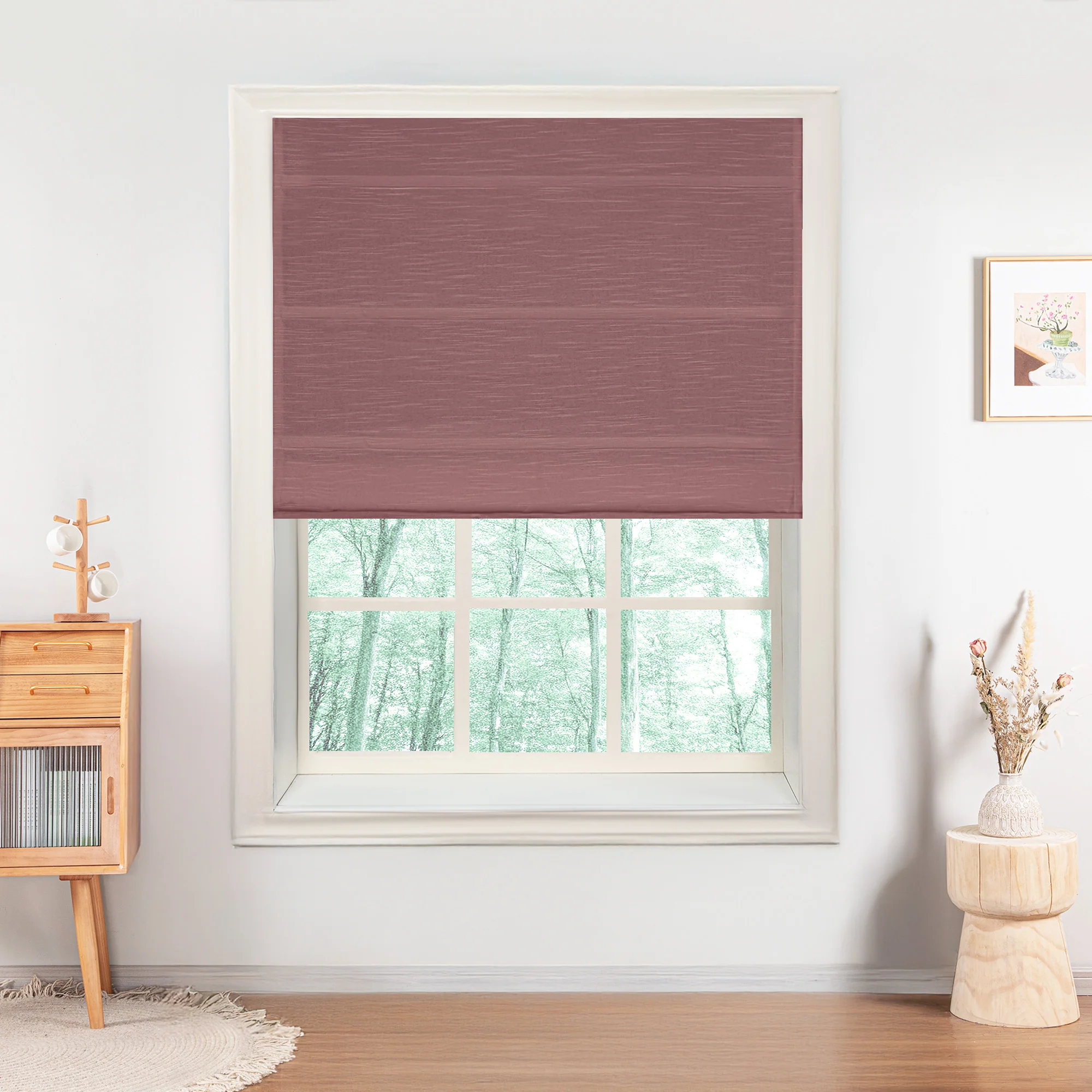 Jenna Linen Roman Shades & Blinds - Image 22