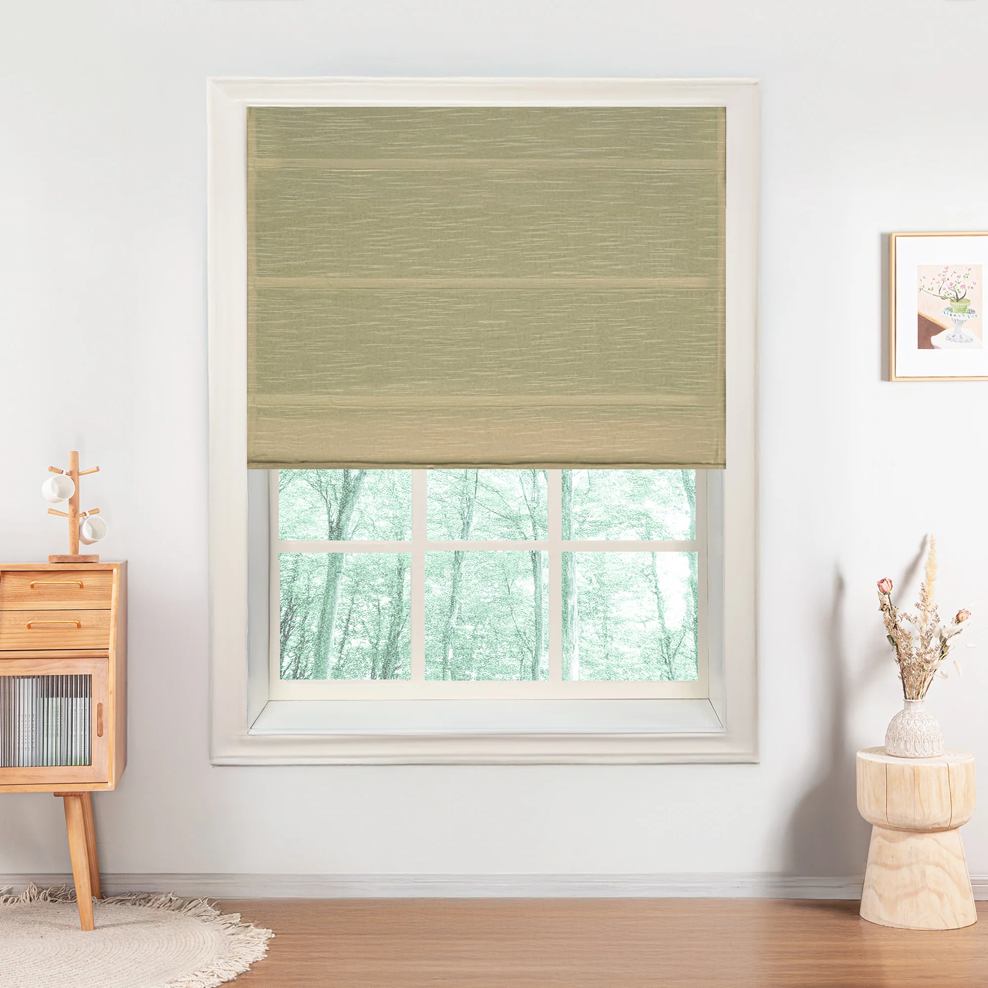 Jenna Linen Roman Shades & Blinds - Image 33