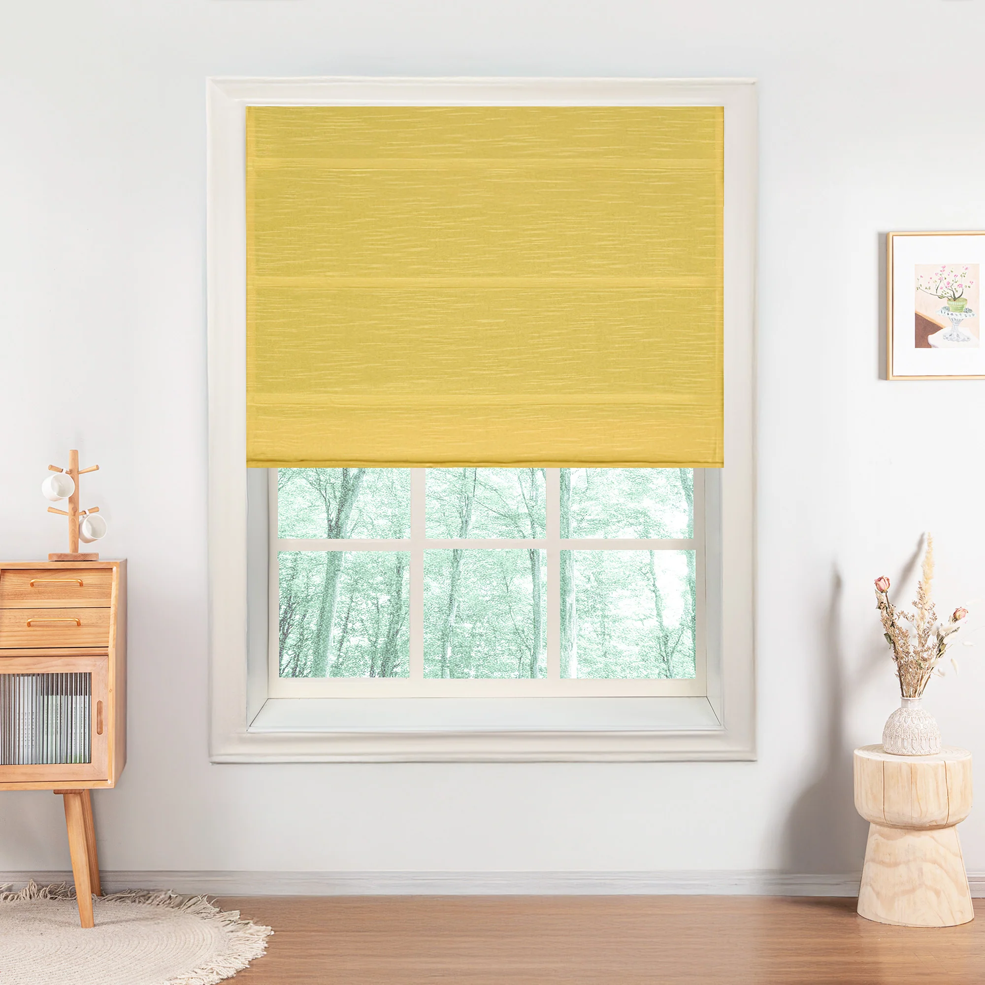 Jenna Linen Roman Shades & Blinds - Image 18