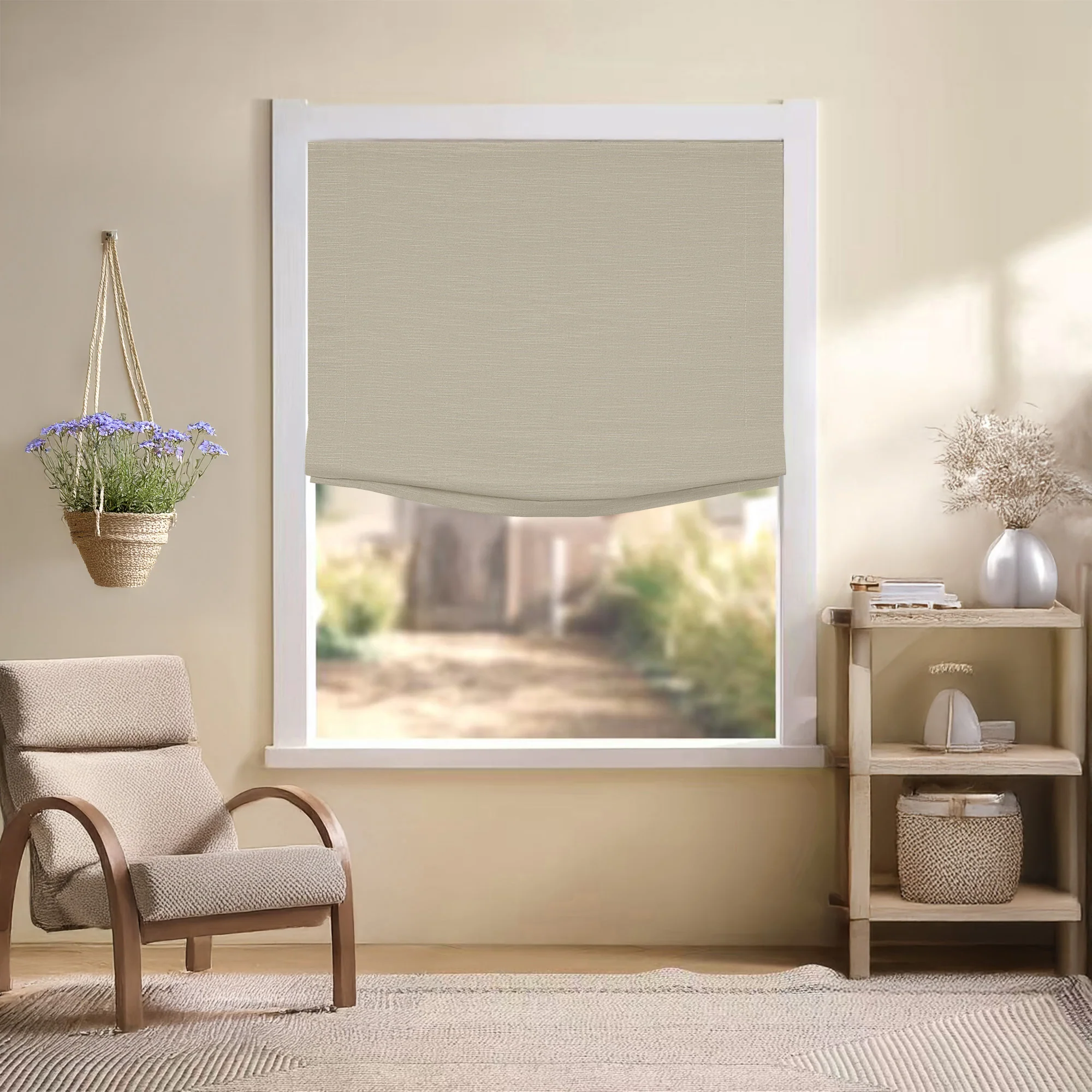 Jenna Linen Roman Shades & Blinds | Relaxed - Image 17