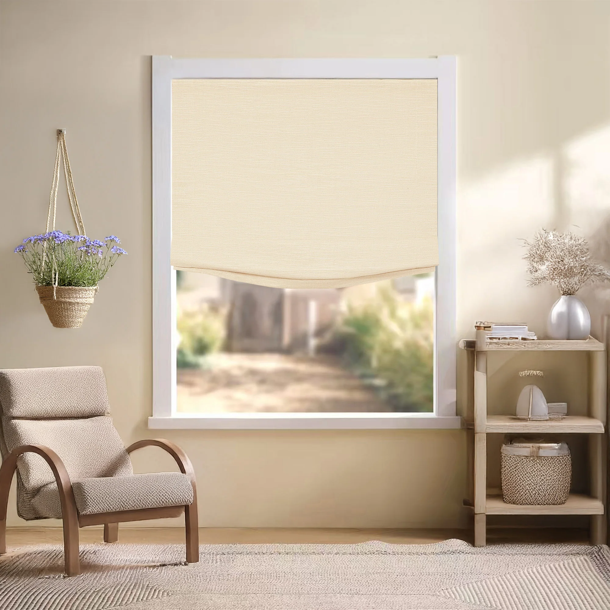 Jenna Linen Roman Shades & Blinds | Relaxed - Image 20