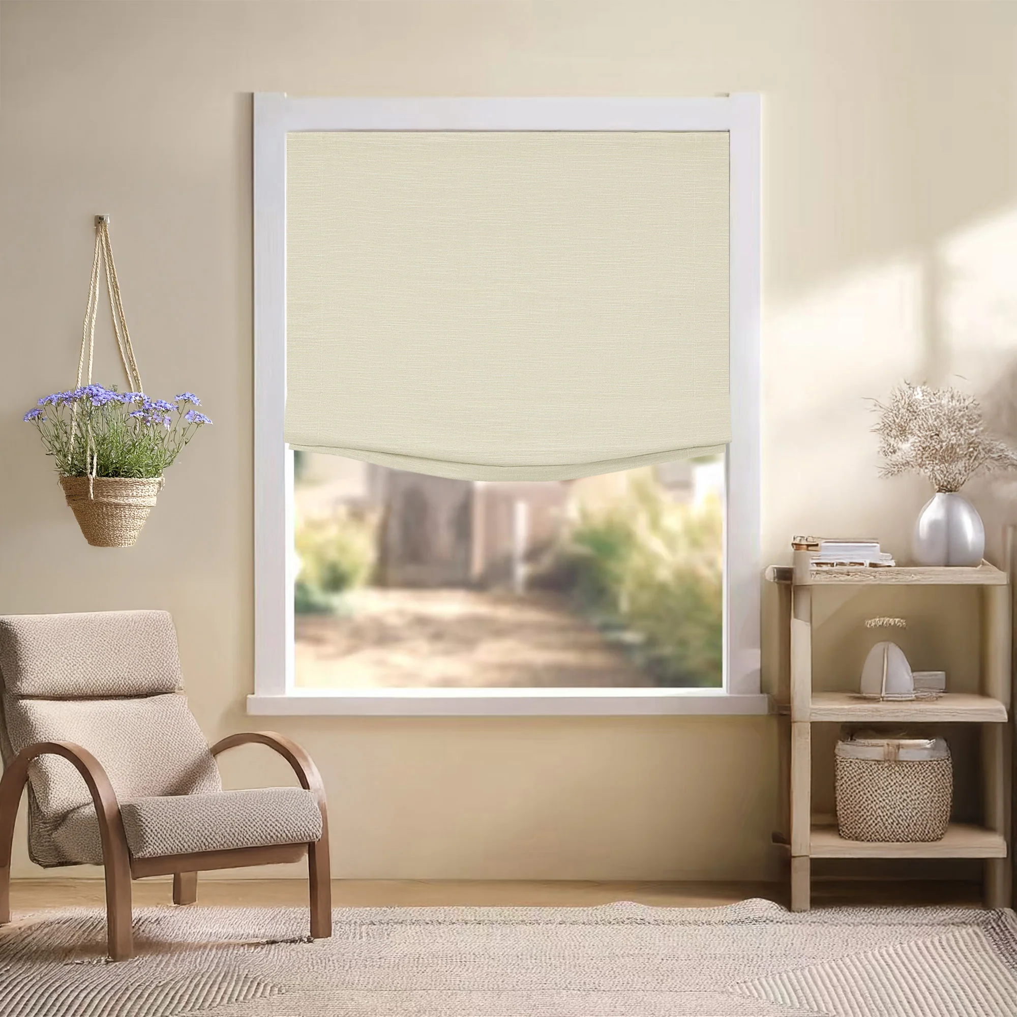 Jenna Linen Roman Shades & Blinds | Relaxed - Image 22