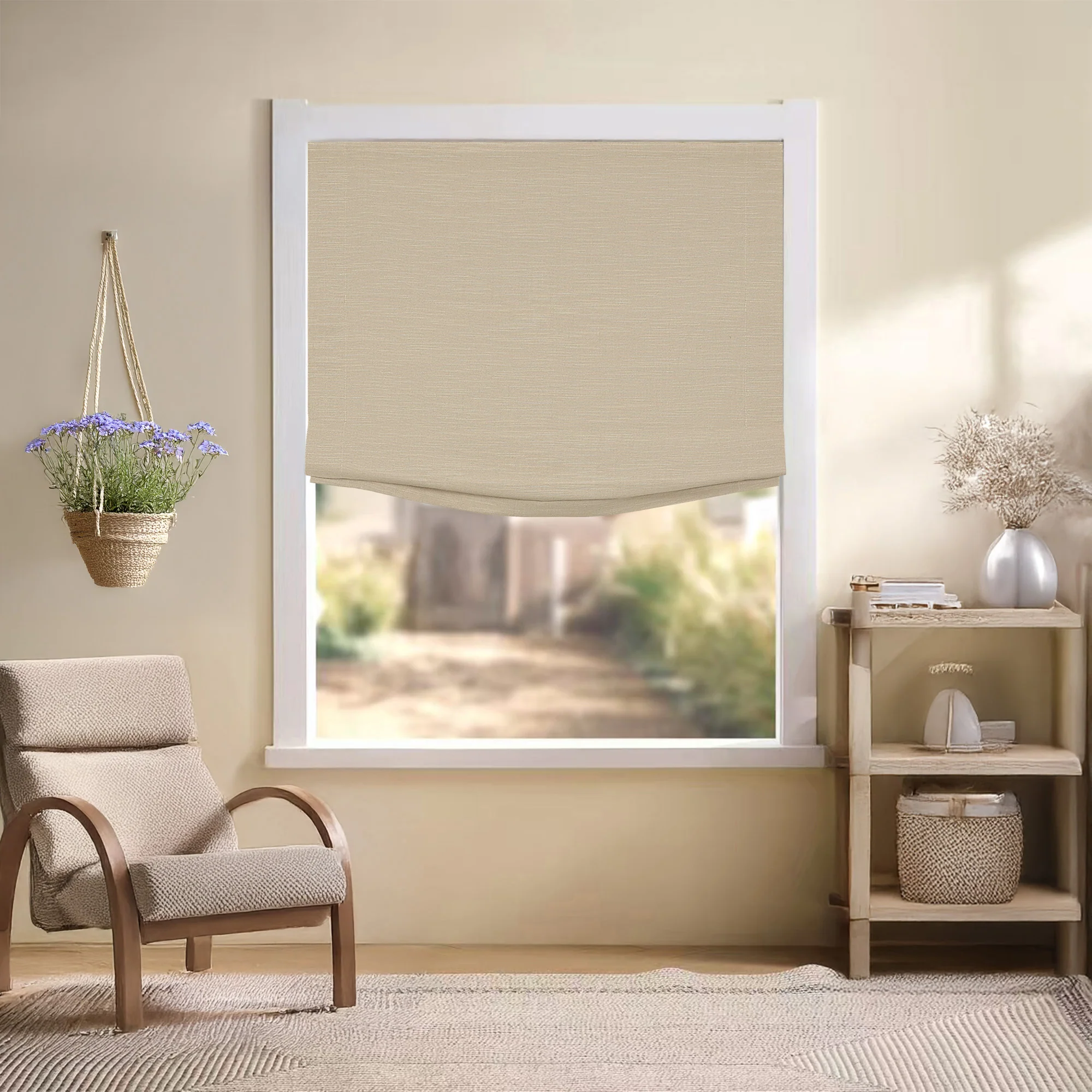 Jenna Linen Roman Shades & Blinds | Relaxed - Image 23