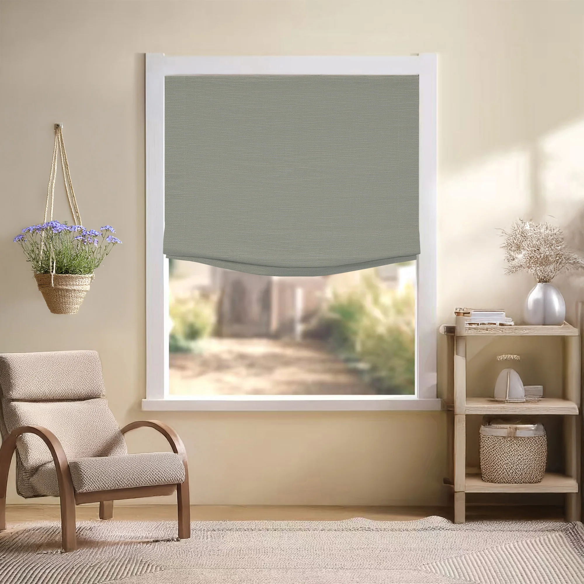 Jenna Linen Roman Shades & Blinds | Relaxed - Image 26