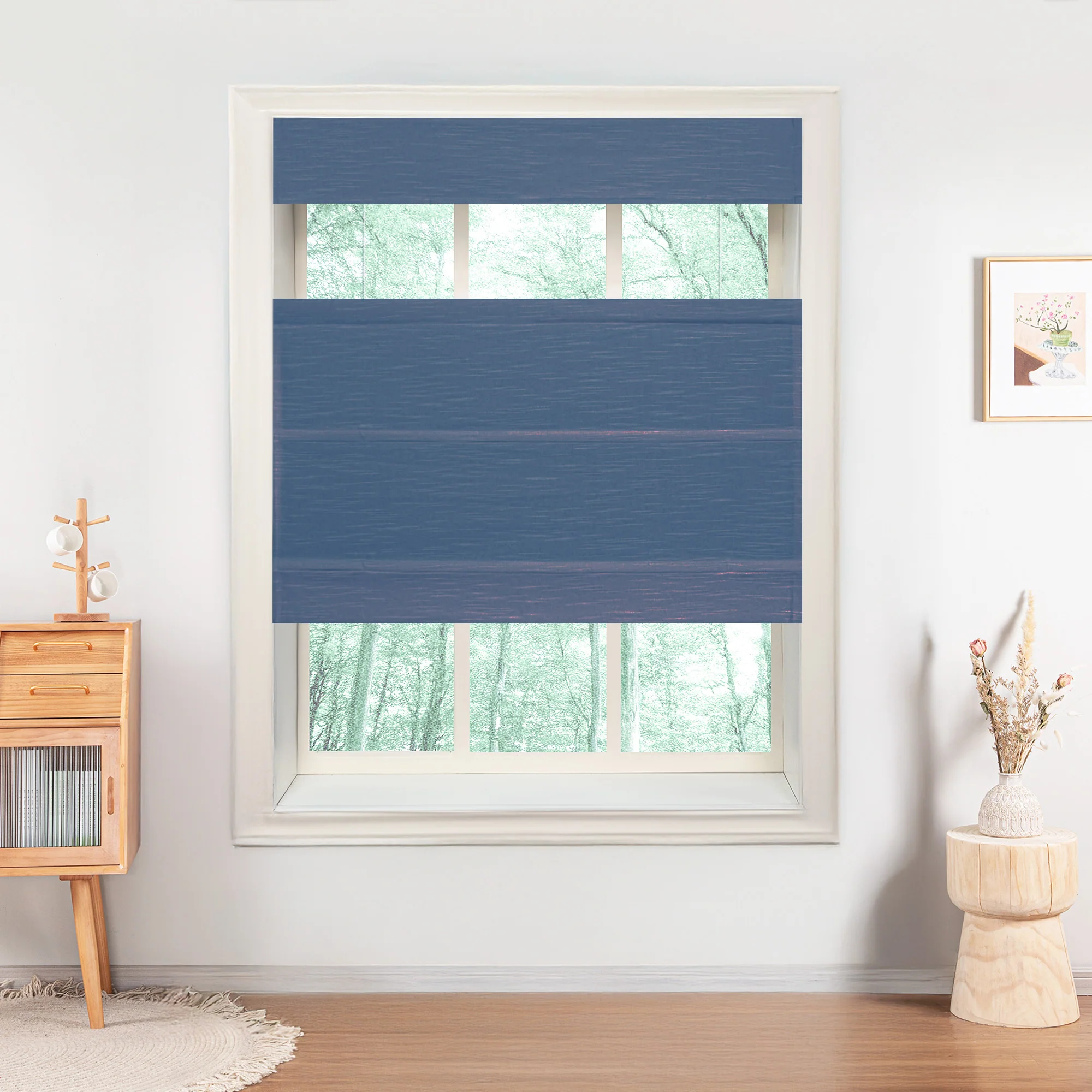 Jenna Linen Roman Shades & Blinds | Top Down Bottom Up - Image 12
