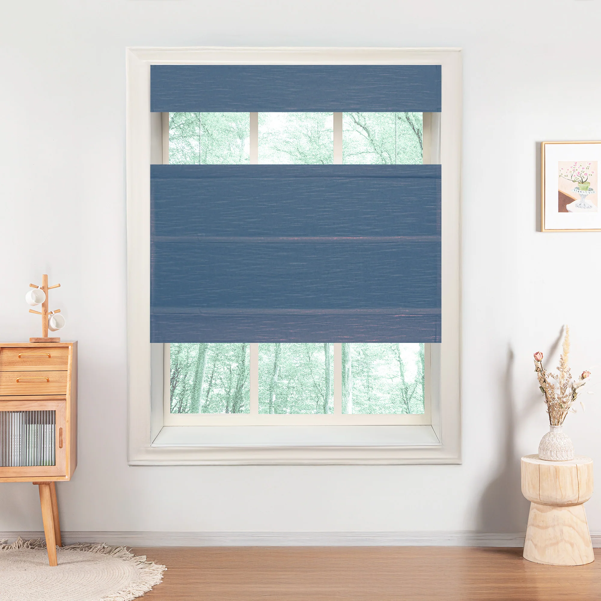 Jenna Linen Roman Shades & Blinds | Top Down Bottom Up - Image 14