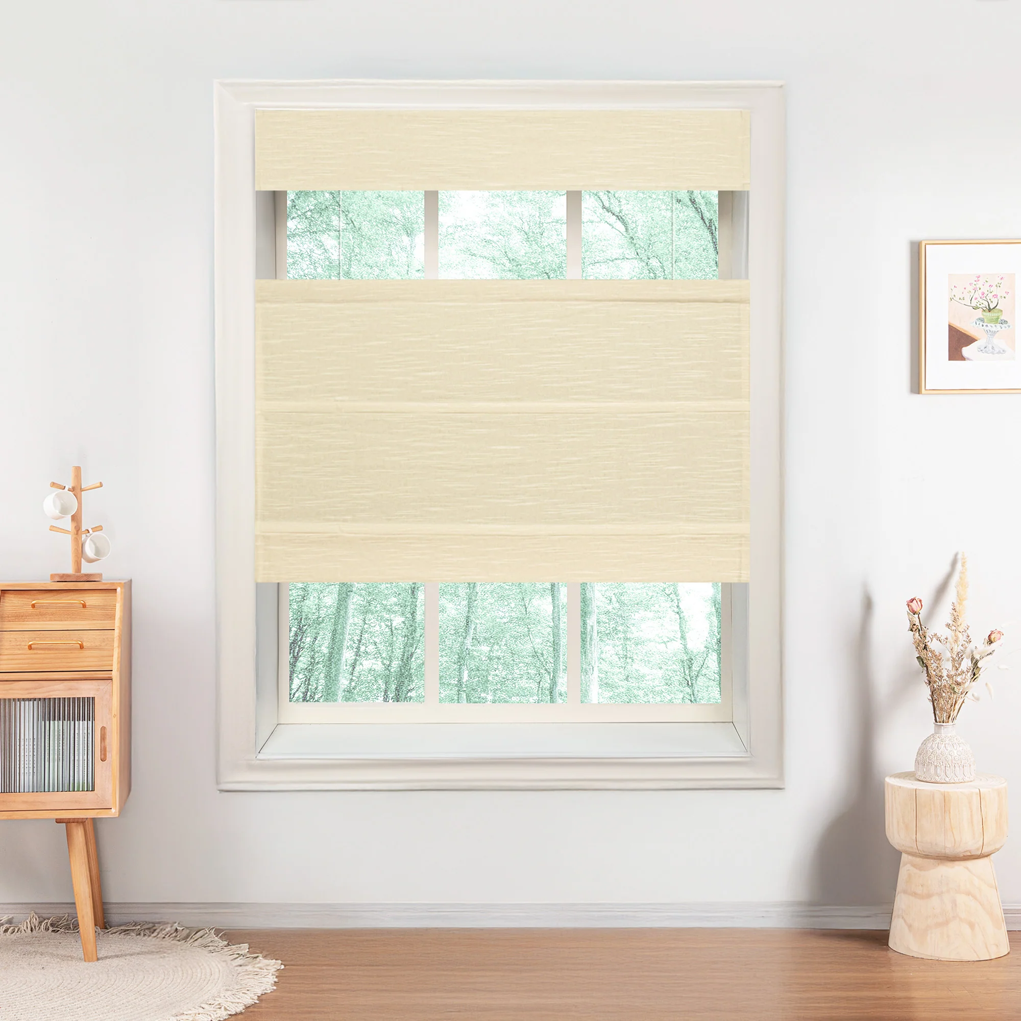 Jenna Linen Roman Shades & Blinds | Top Down Bottom Up - Image 17