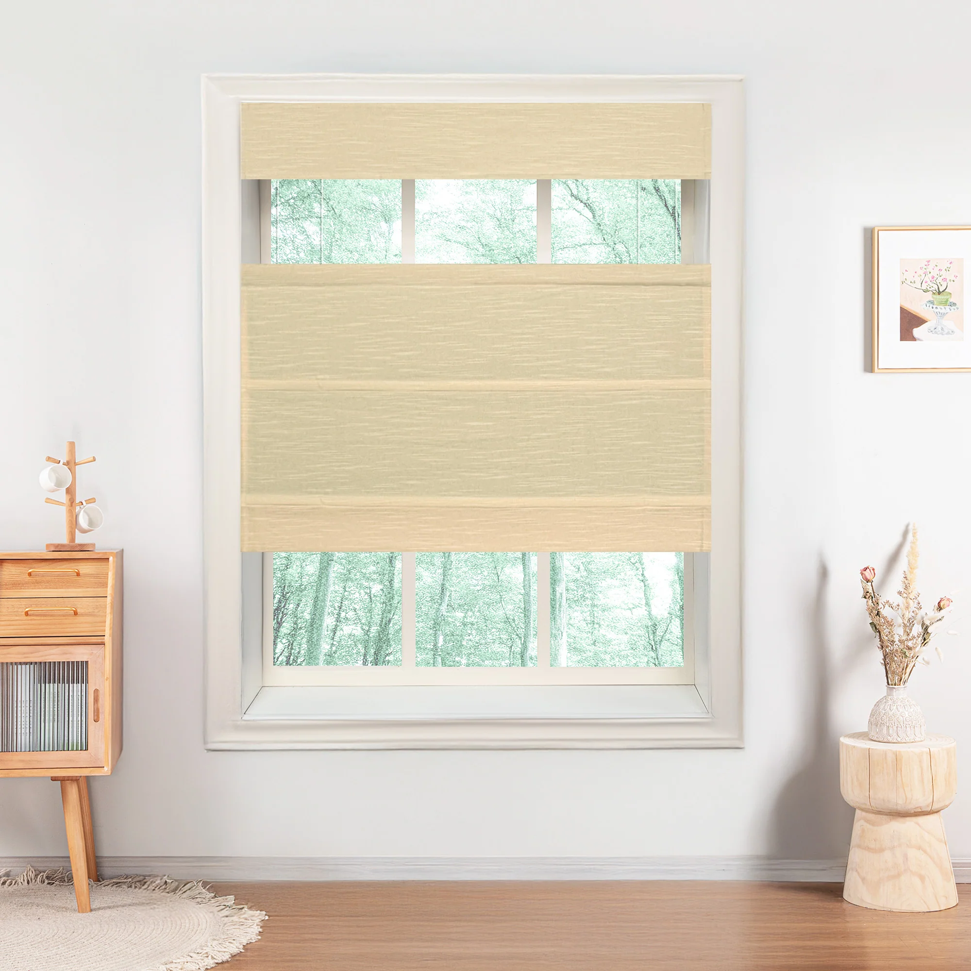 Jenna Linen Roman Shades & Blinds | Top Down Bottom Up - Image 18