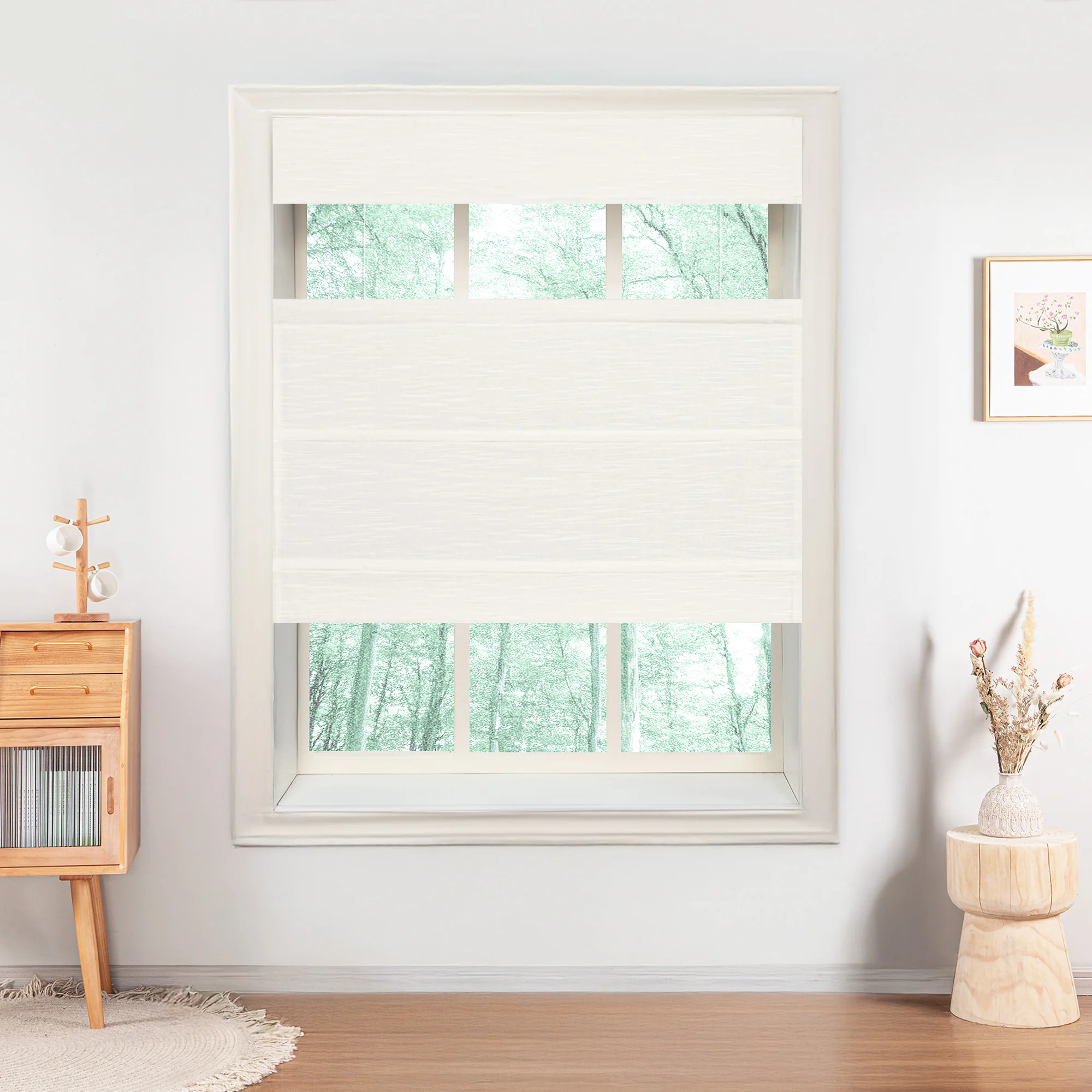 Jenna Linen Roman Shades & Blinds | Top Down Bottom Up - Image 19