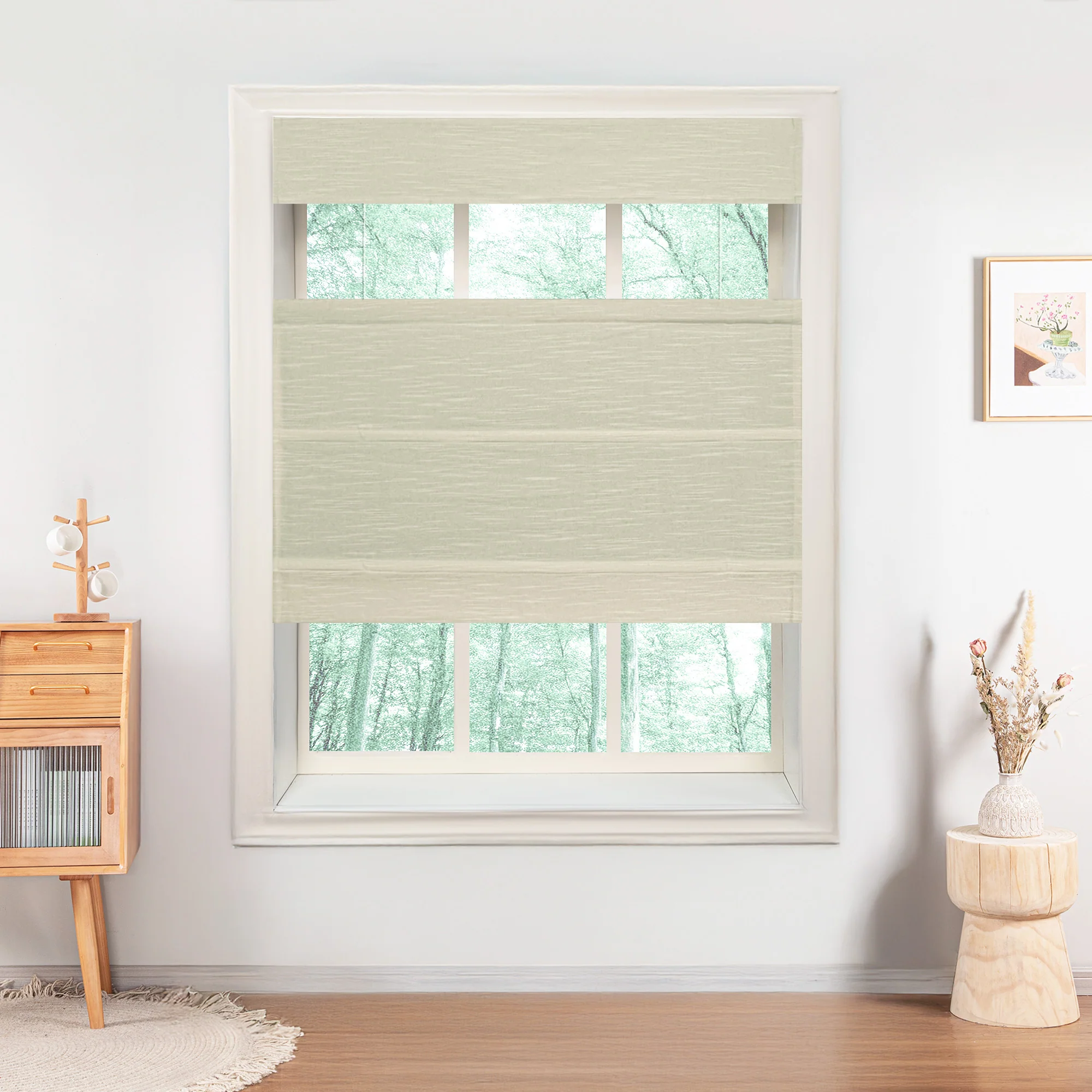 Jenna Linen Roman Shades & Blinds | Top Down Bottom Up - Image 20