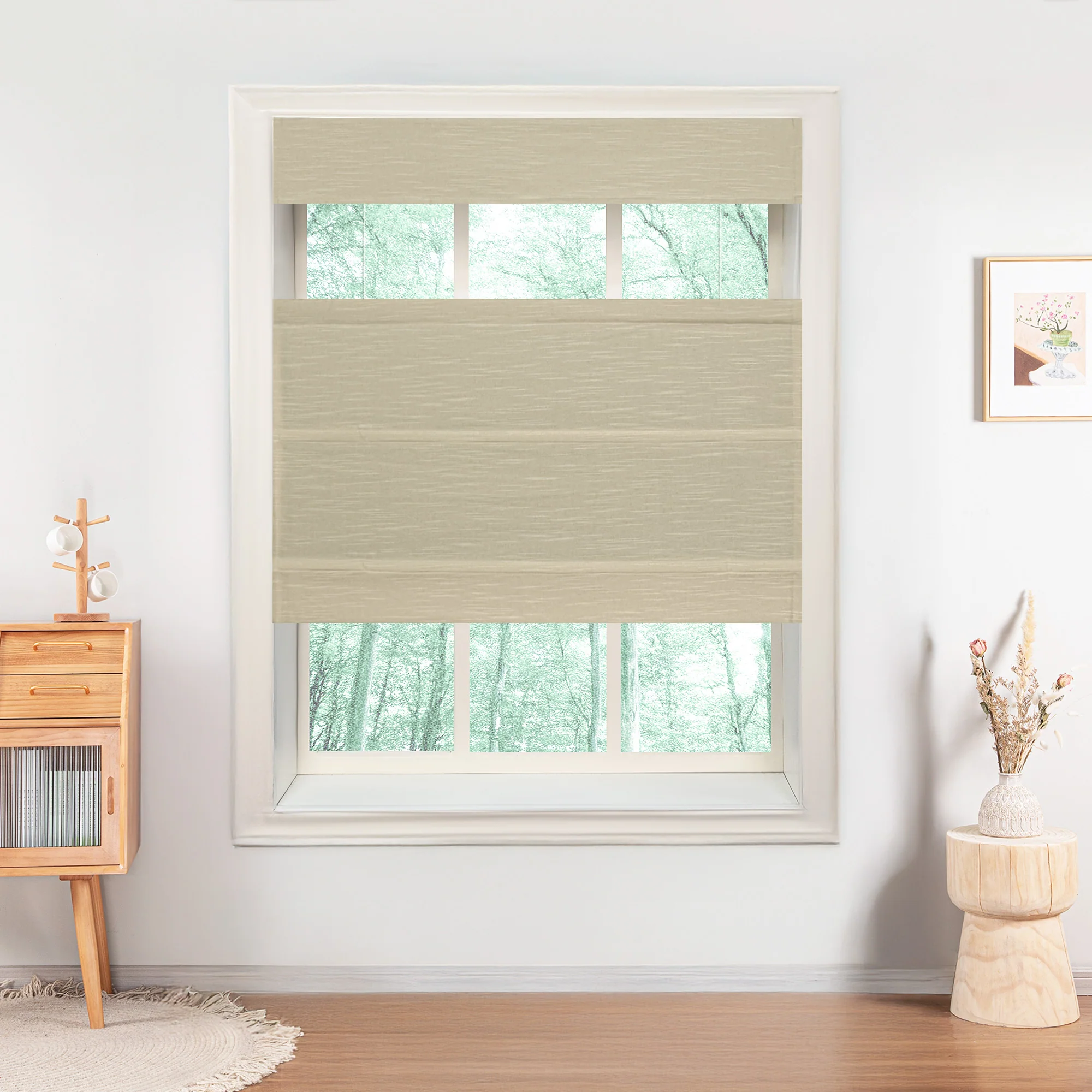 Jenna Linen Roman Shades & Blinds | Top Down Bottom Up - Image 21
