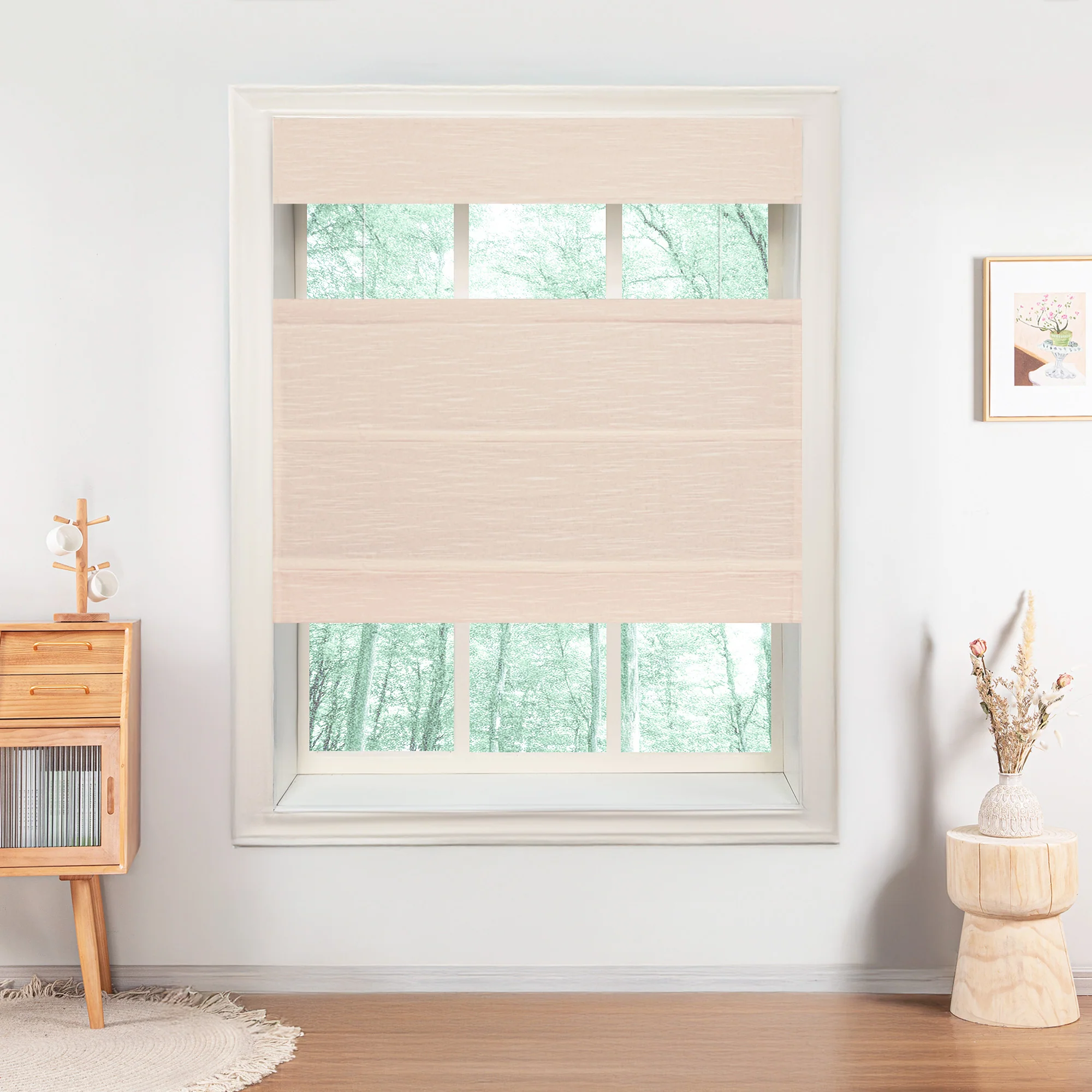 Jenna Linen Roman Shades & Blinds | Top Down Bottom Up - Image 24