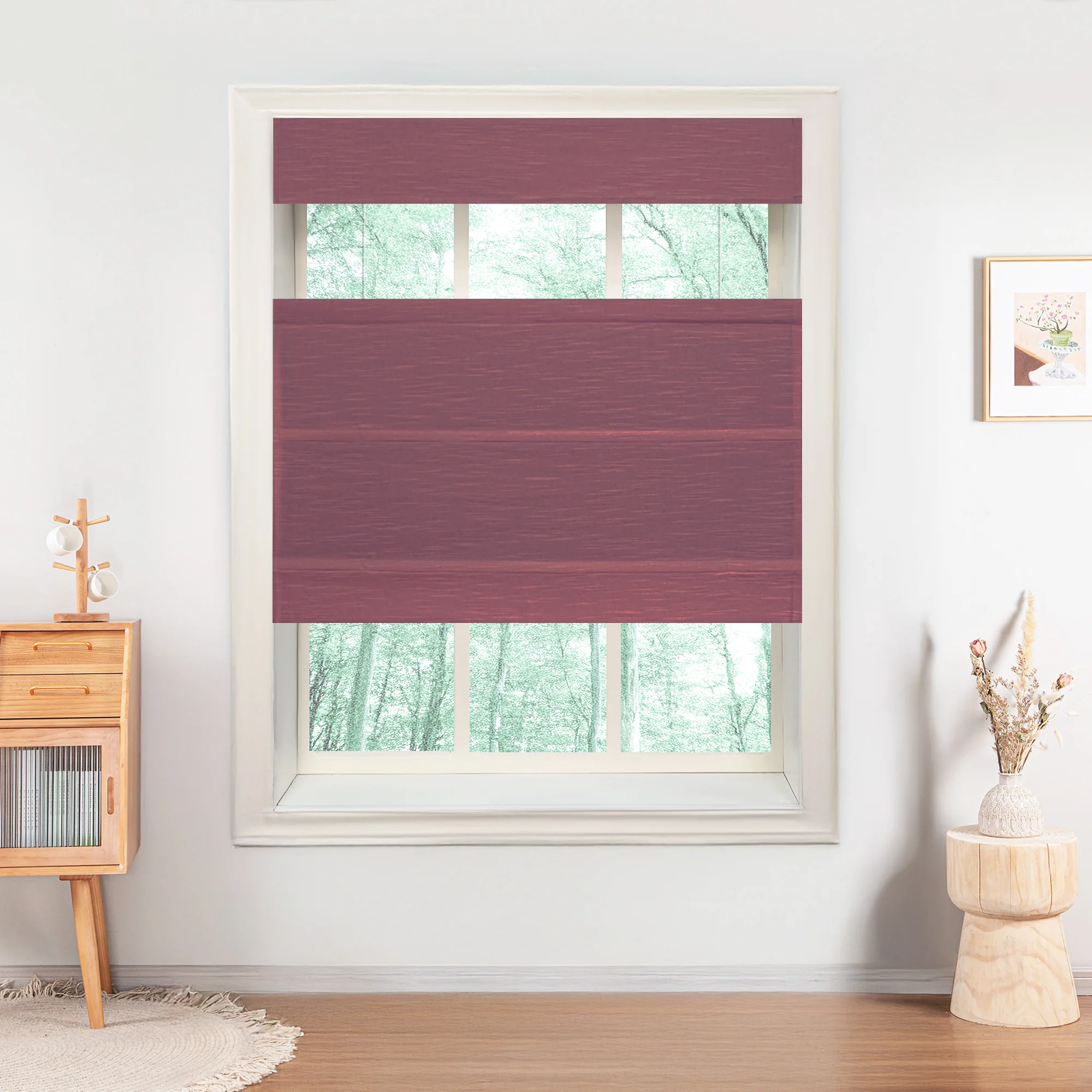 Jenna Linen Roman Shades & Blinds | Top Down Bottom Up - Image 25