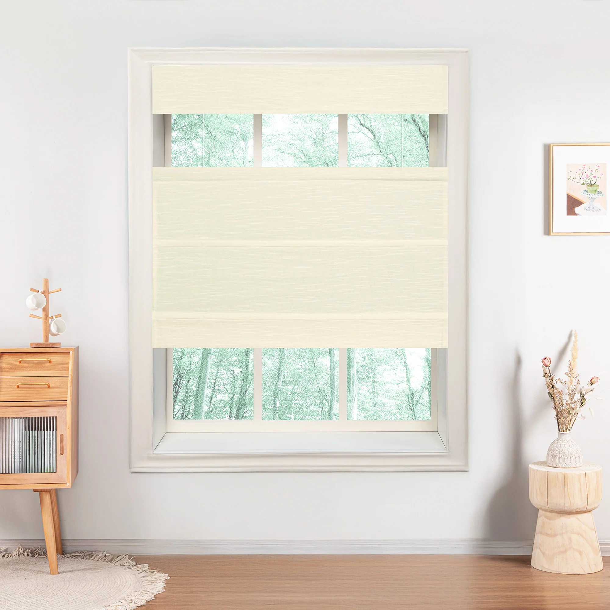 Jenna Linen Roman Shades & Blinds | Top Down Bottom Up - Image 26