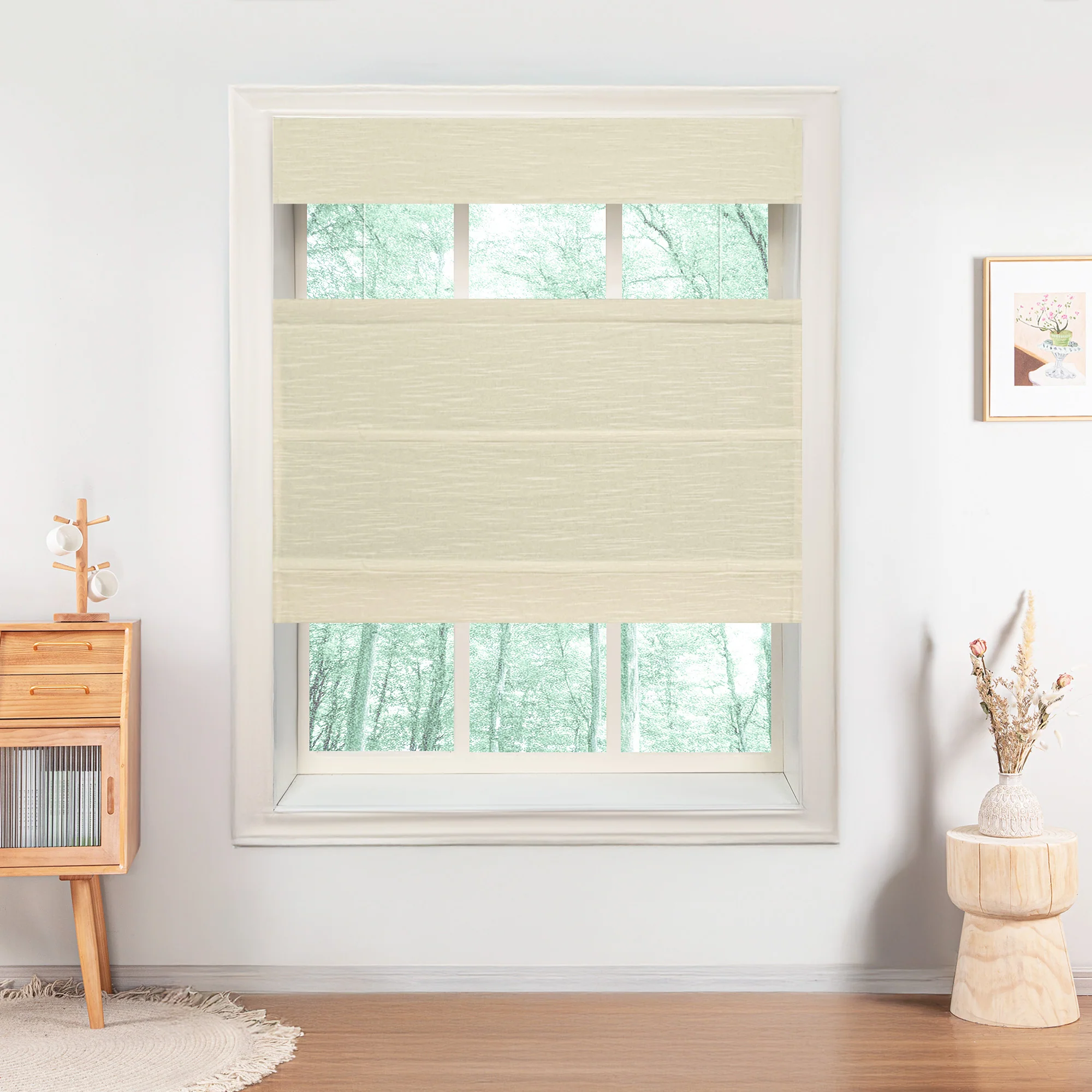 Jenna Linen Roman Shades & Blinds | Top Down Bottom Up - Image 27