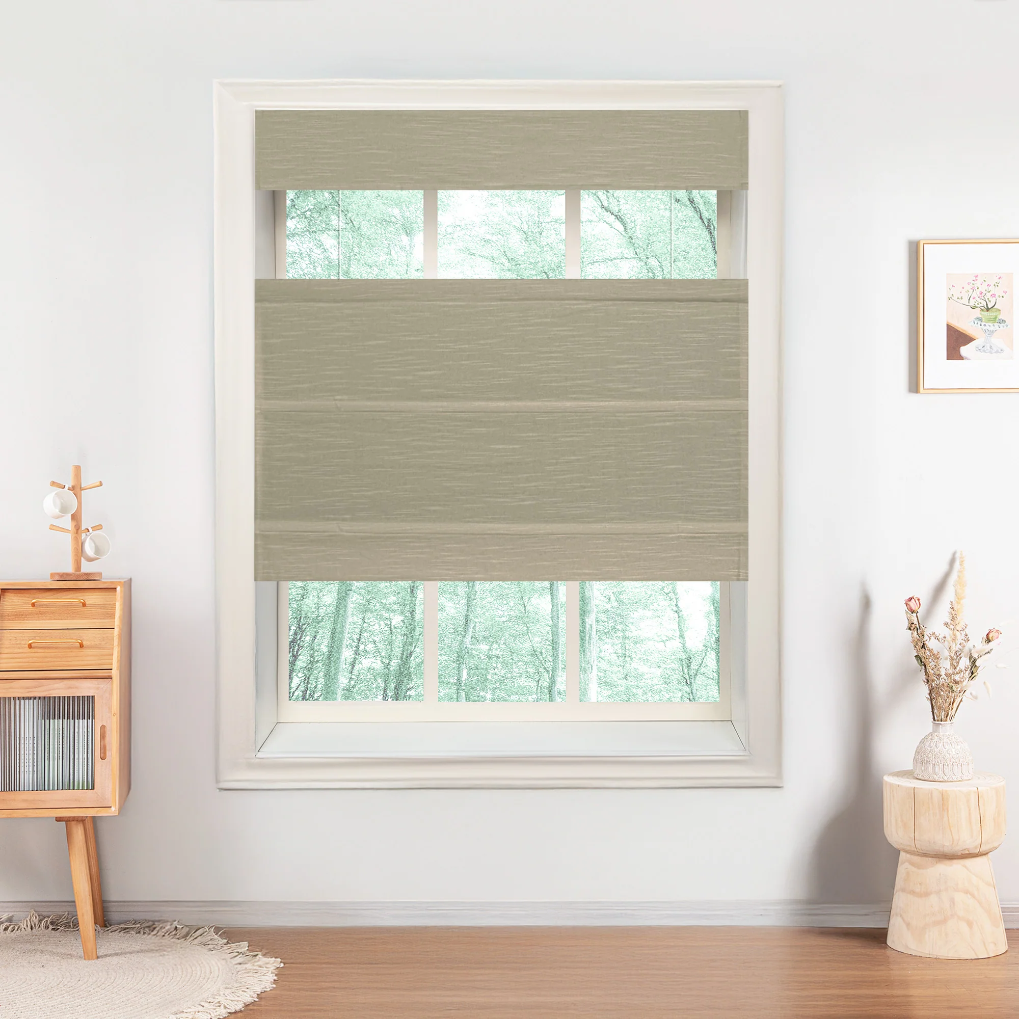 Jenna Linen Roman Shades & Blinds | Top Down Bottom Up - Image 28
