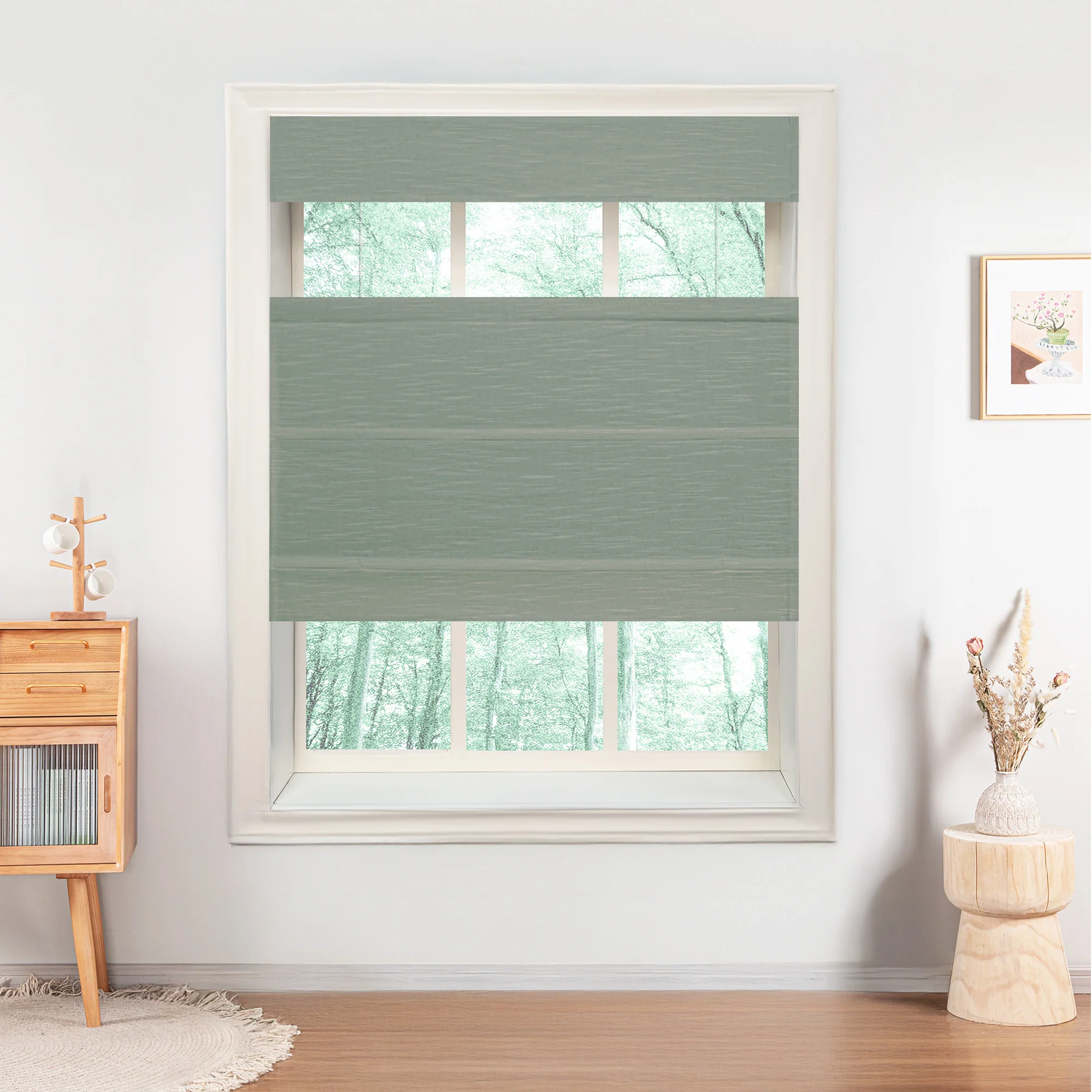 Jenna Linen Roman Shades & Blinds | Top Down Bottom Up - Image 29