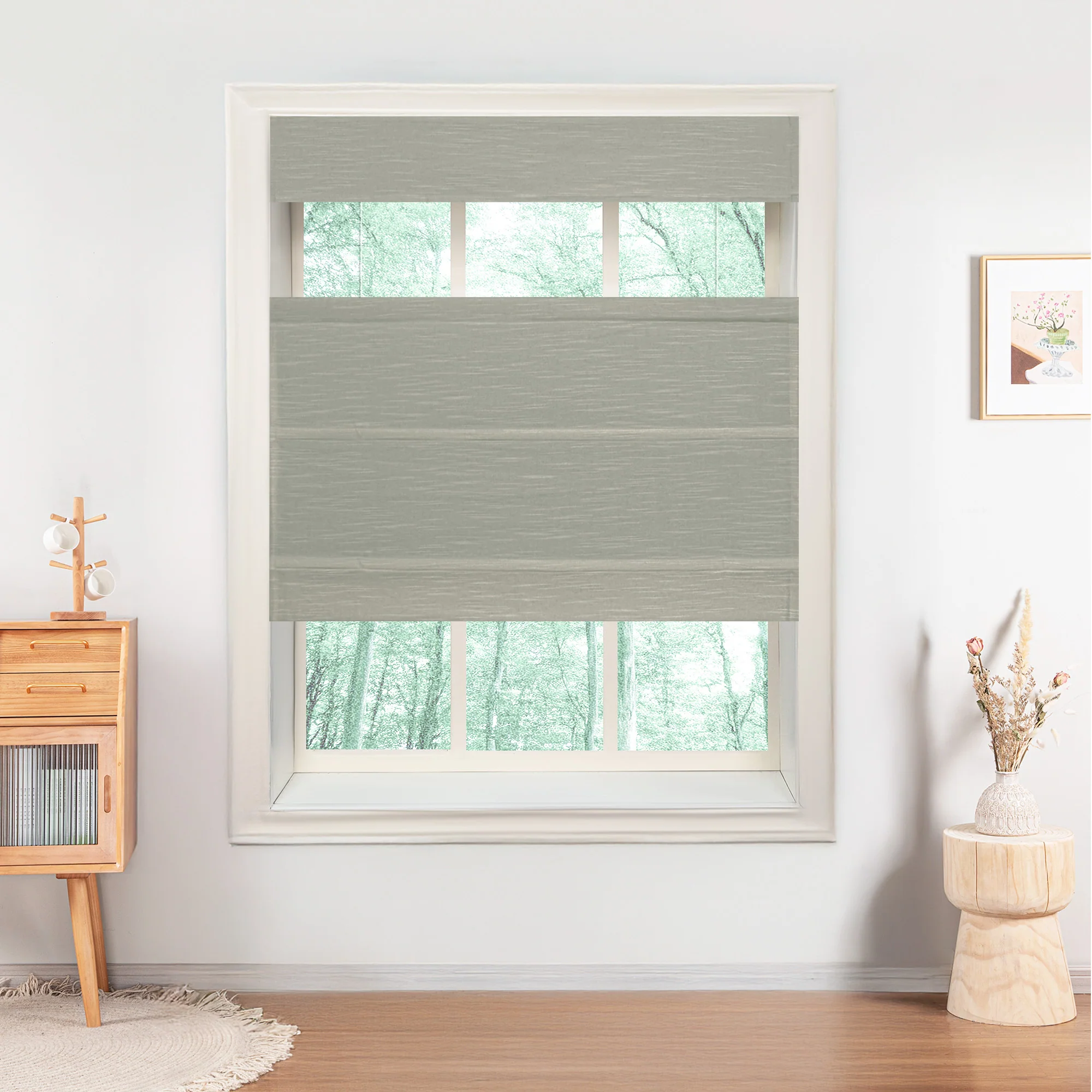 Jenna Linen Roman Shades & Blinds | Top Down Bottom Up - Image 30