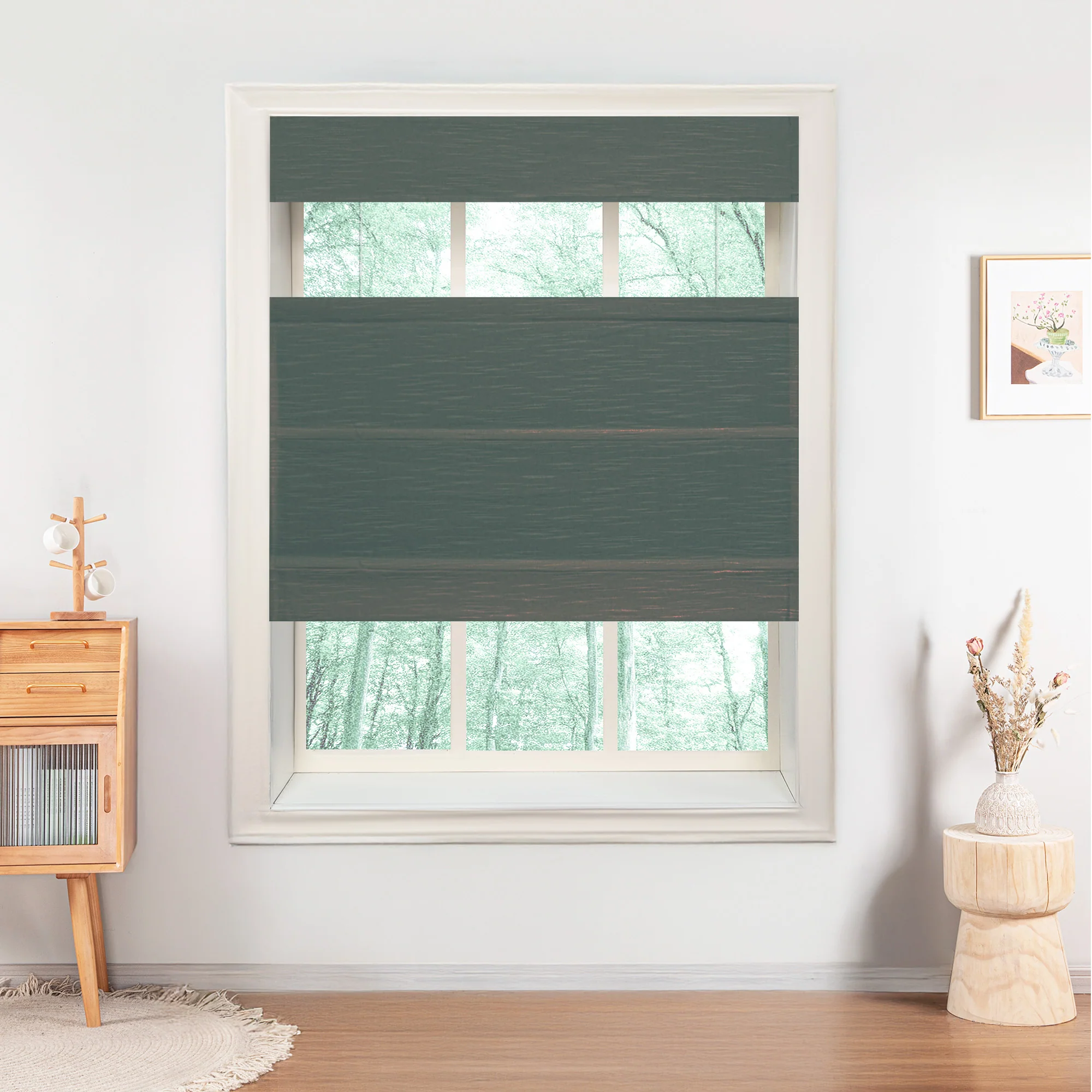 Jenna Linen Roman Shades & Blinds | Top Down Bottom Up - Image 31
