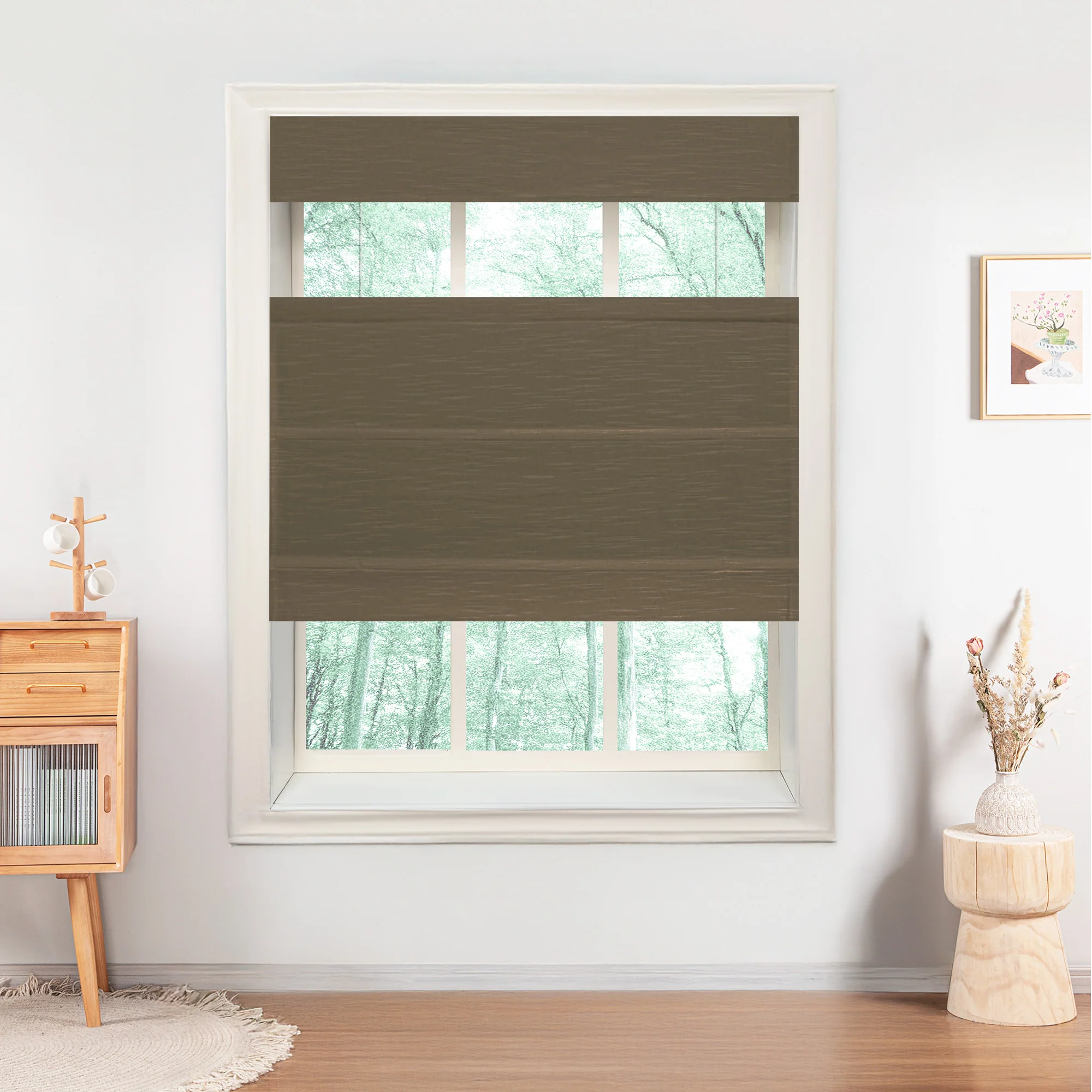 Jenna Linen Roman Shades & Blinds | Top Down Bottom Up - Image 32