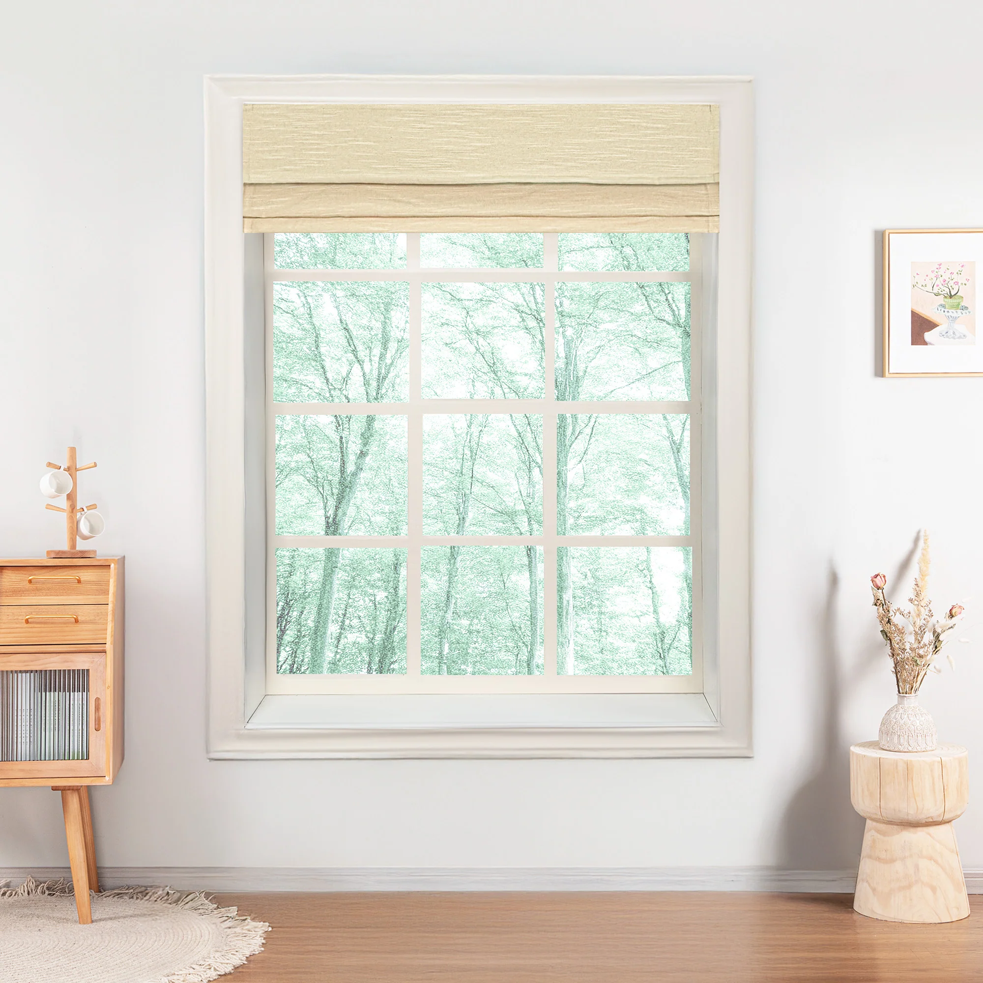 Jenna Linen Roman Shades & Blinds | Top Down Bottom Up - Image 7