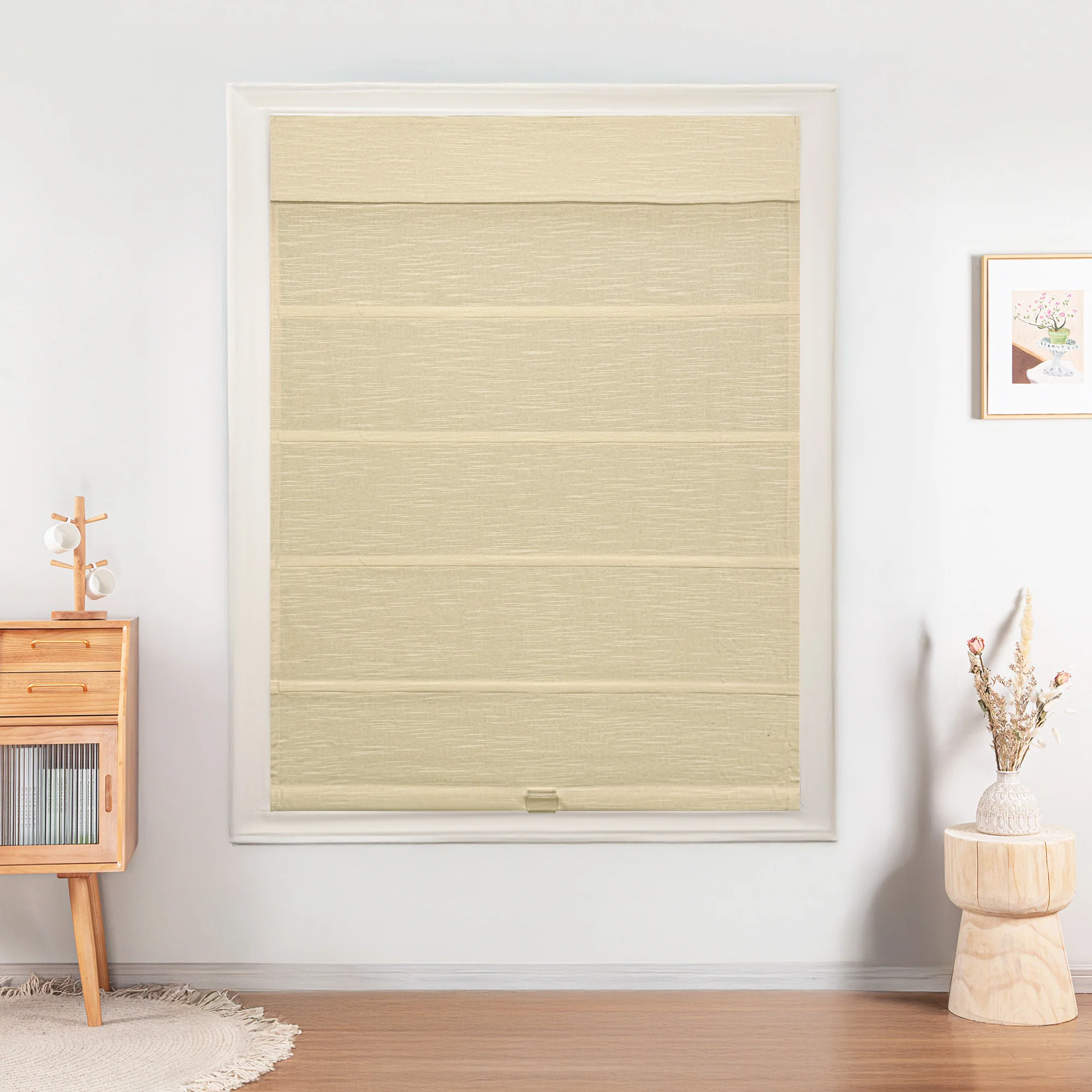 Jenna Linen Roman Shades & Blinds | Top Down Bottom Up - Image 9