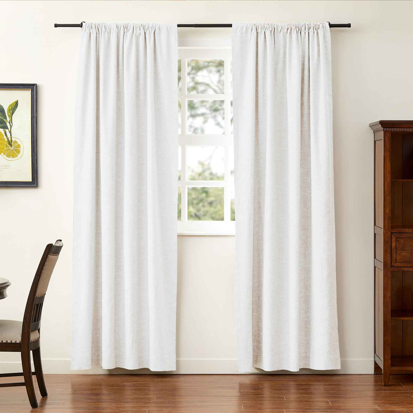 Jenna Linen Curtains & Drapes Soft Top - Image 22