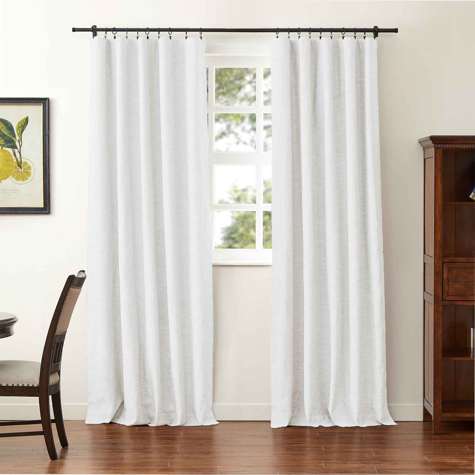 Jenna Linen Curtains & Drapes Soft Top - Image 23