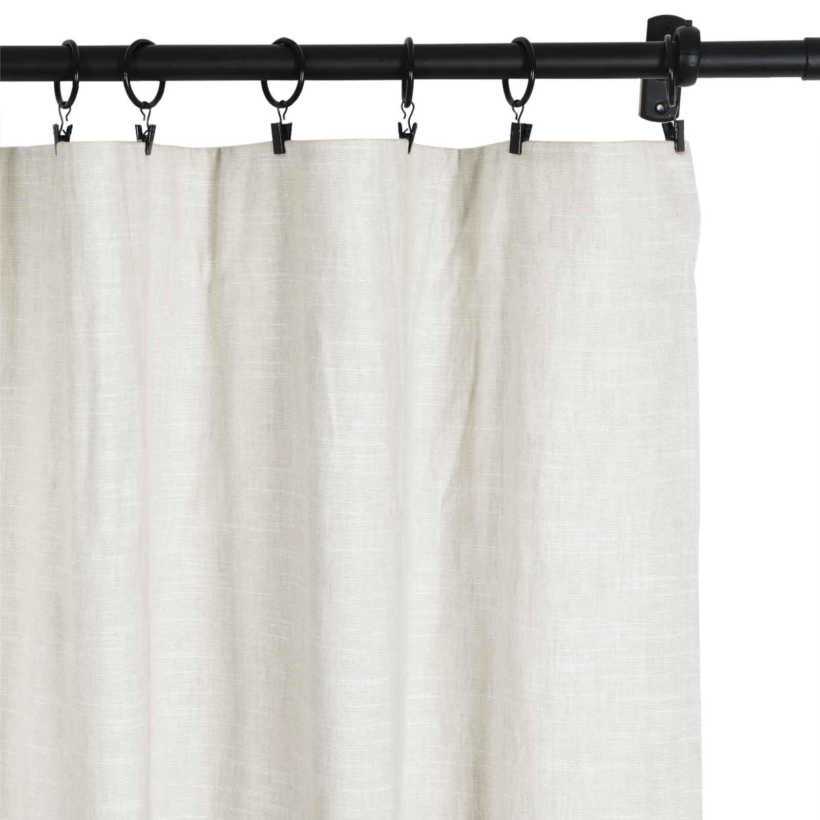 Jenna Linen Curtains & Drapes Soft Top - Image 30