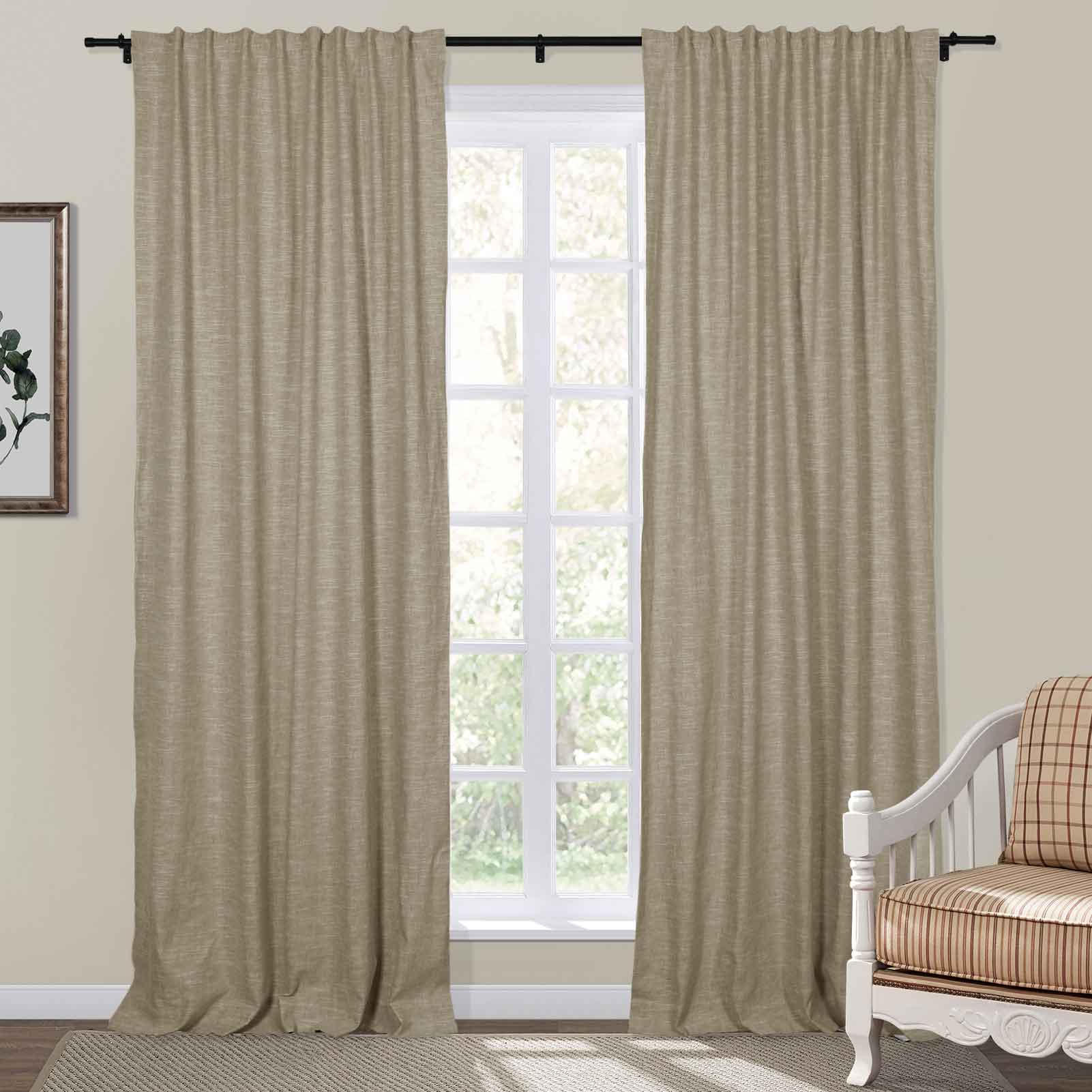 Jenna Linen Curtains & Drapes Soft Top - Image 33