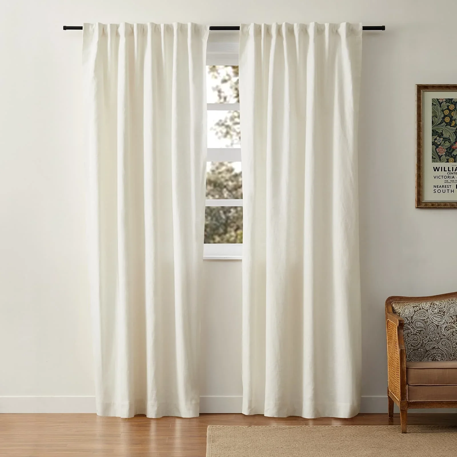 Jenna Linen Curtains & Drapes Soft Top - Image 36