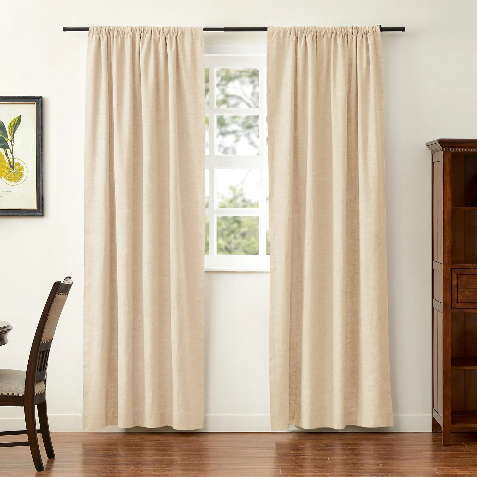 Jenna Linen Curtains & Drapes Soft Top - Image 48