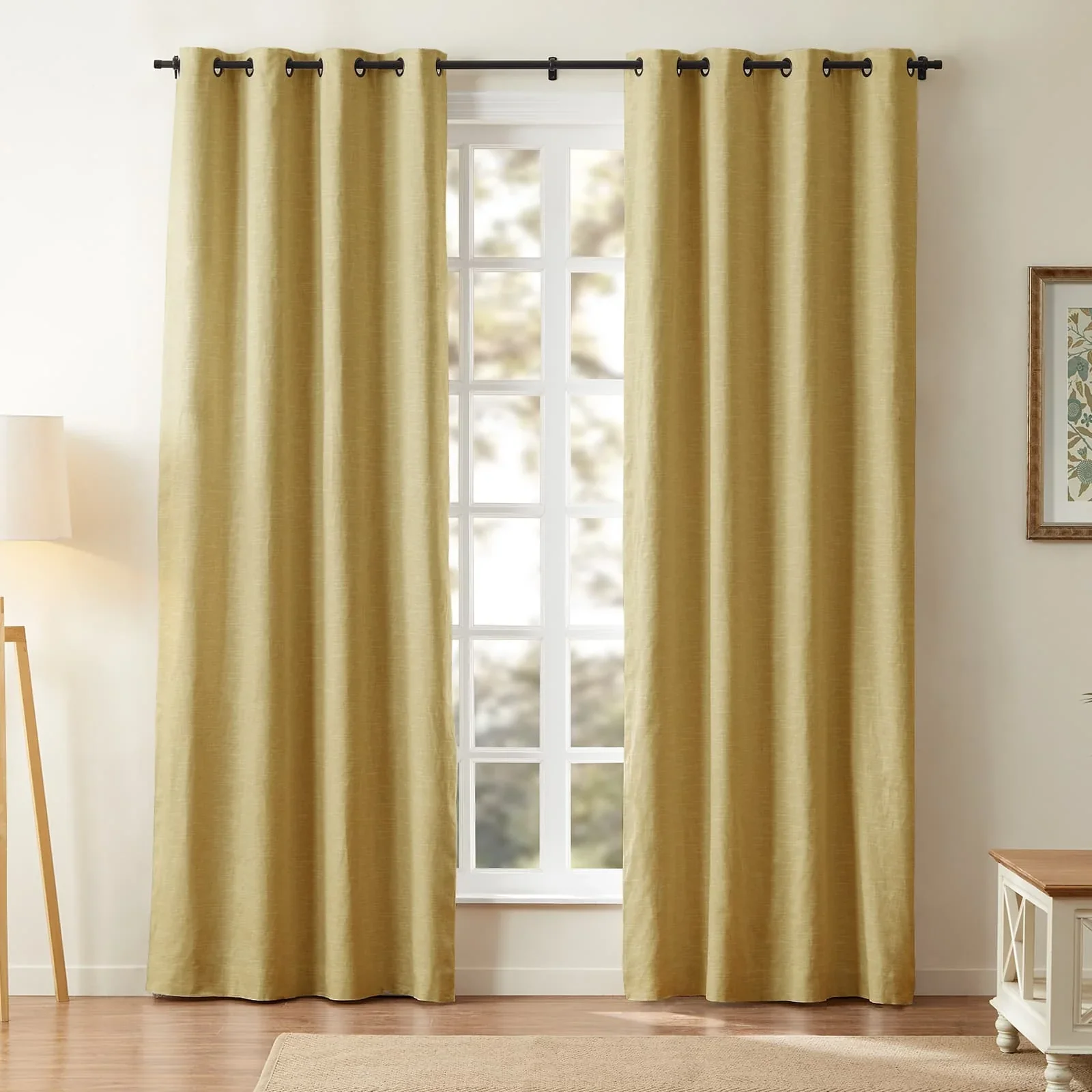 Jenna Linen Curtains & Drapes Grommet - Image 23