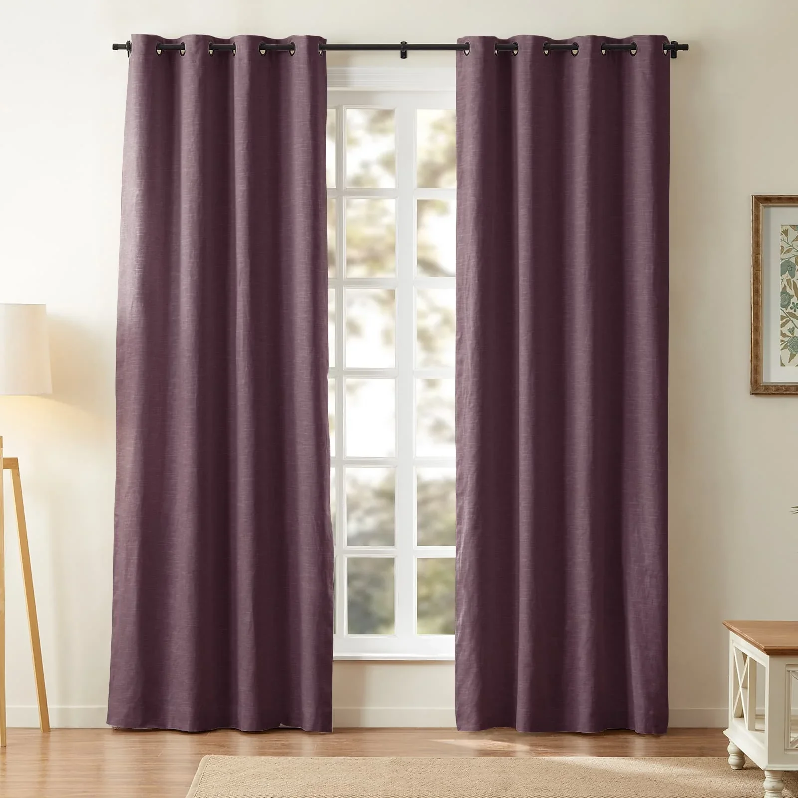 Jenna Linen Curtains & Drapes Grommet - Image 27