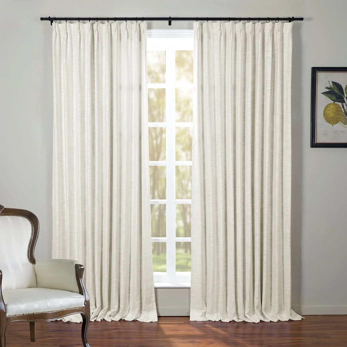 Kelly Flax Linen Curtains & Drapes Pleated - Image 21
