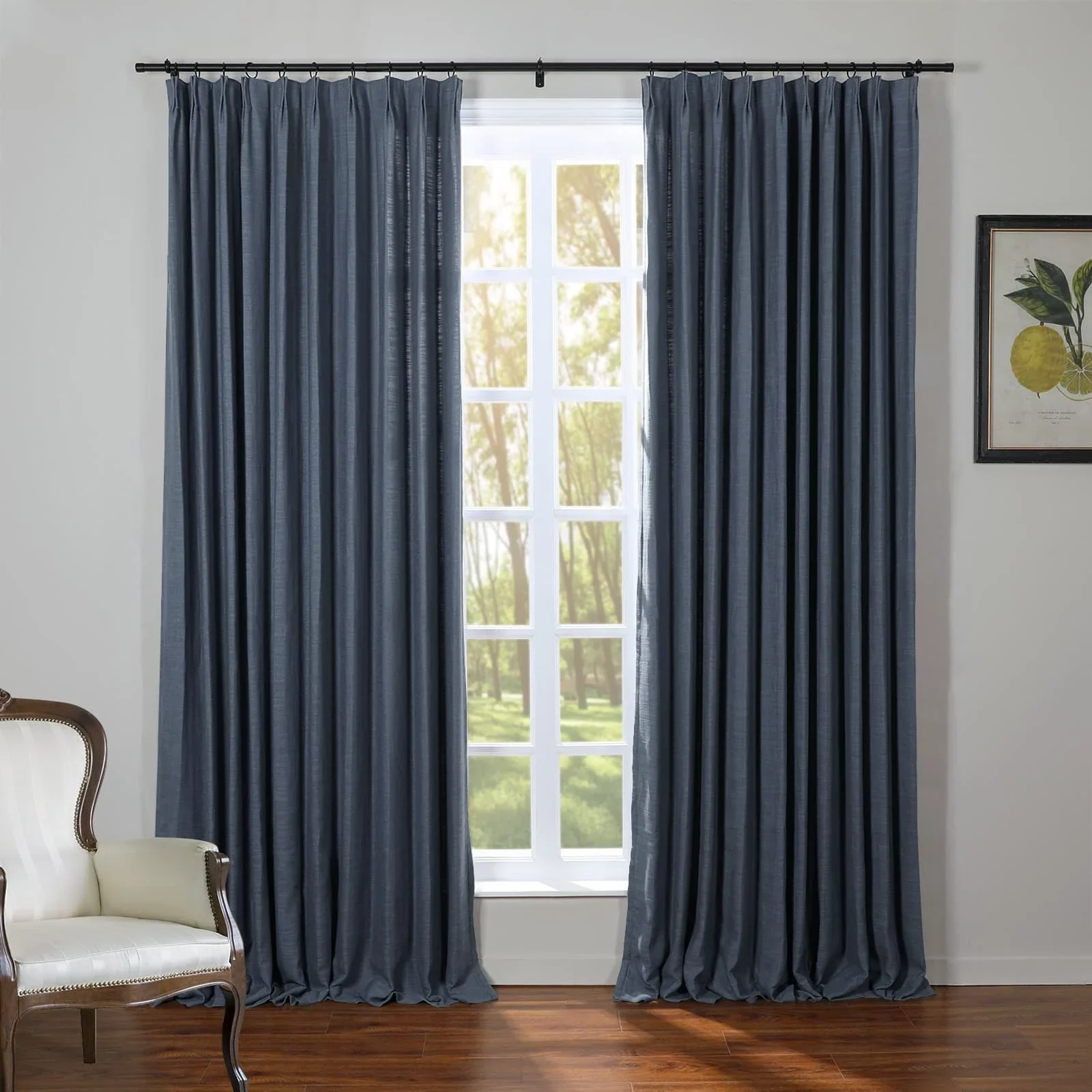 Kelly Flax Linen Curtains & Drapes Pleated - Image 30