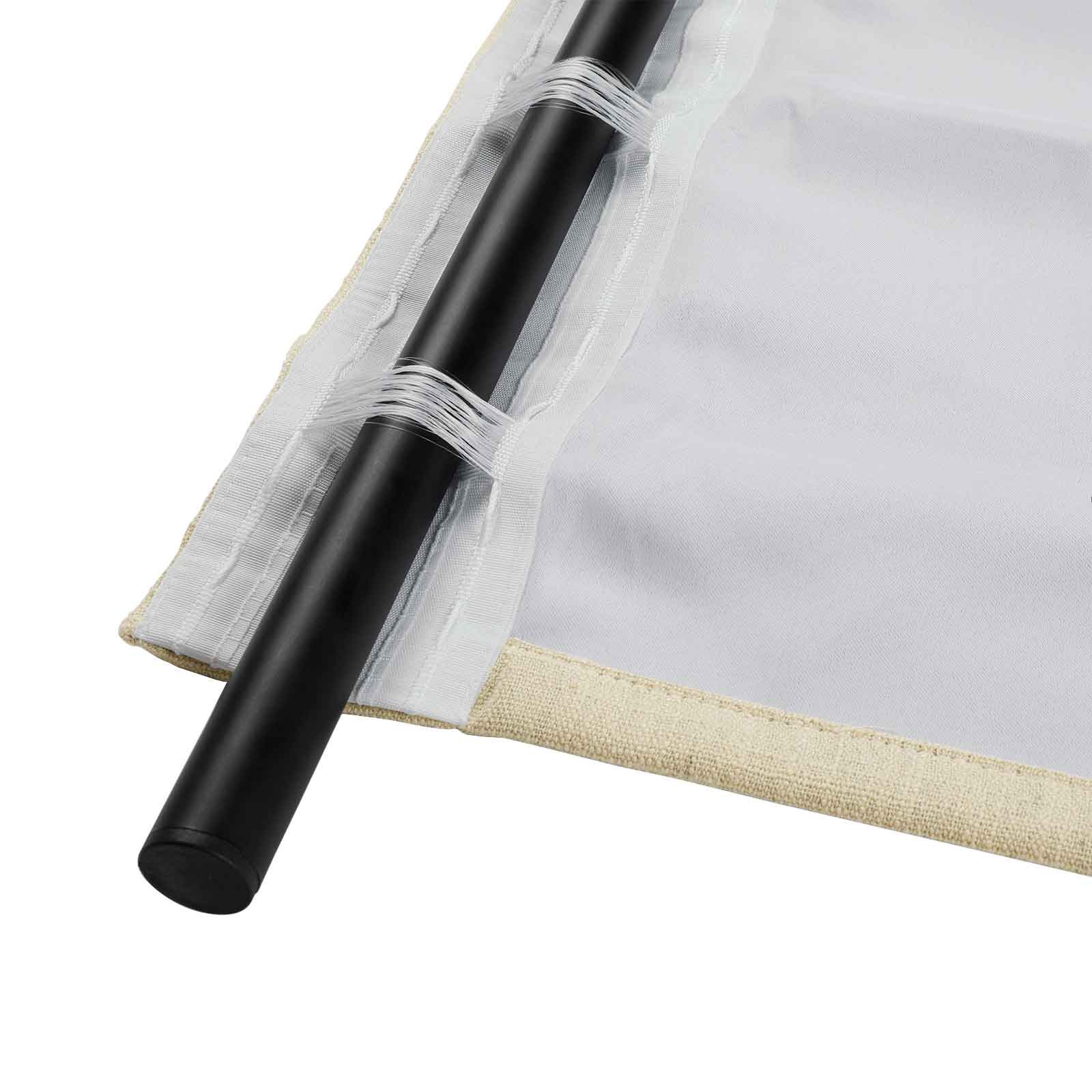 Kelly Linen Blend Curtains & Drapes Soft Top - Image 11