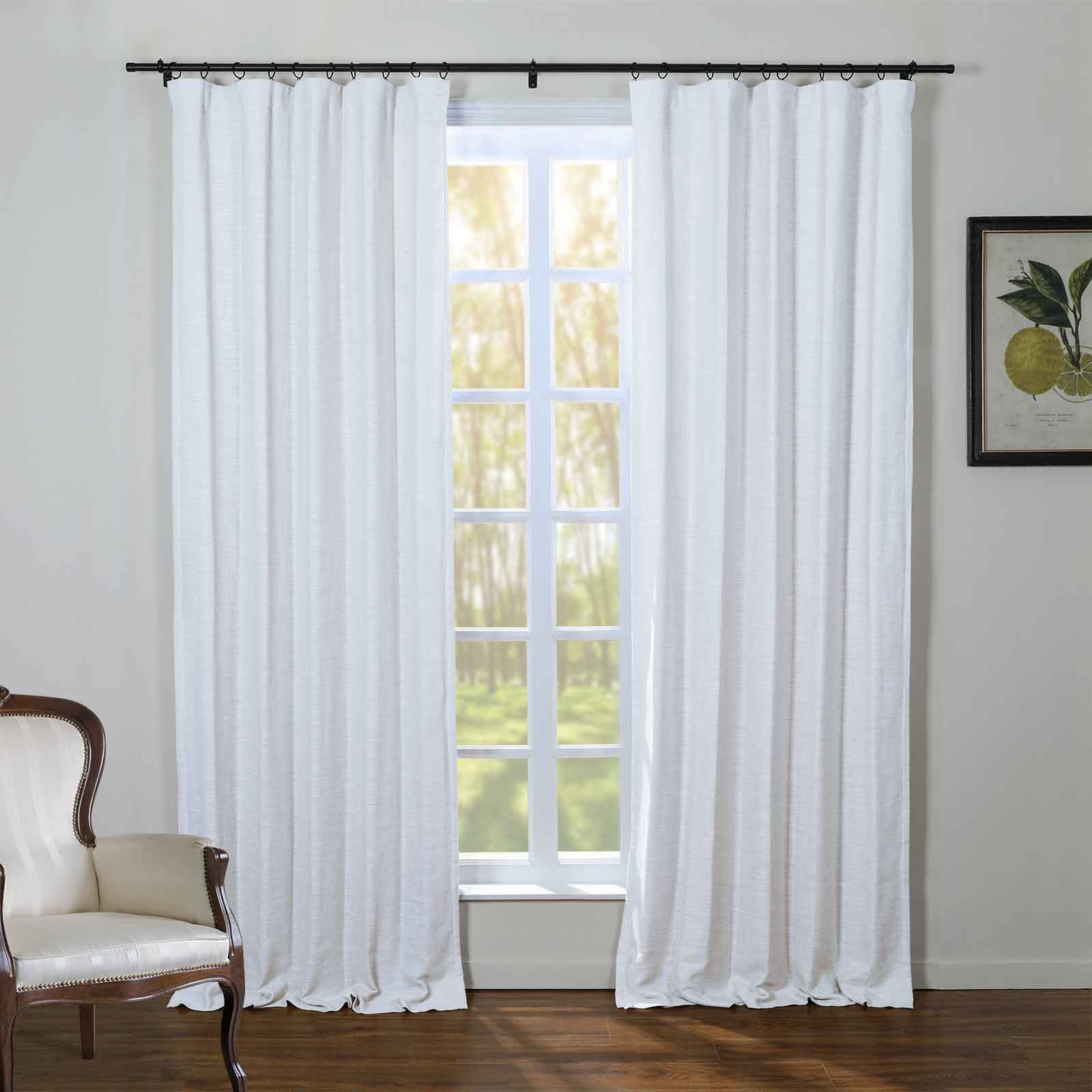 Kelly Linen Blend Curtains & Drapes Soft Top - Image 13