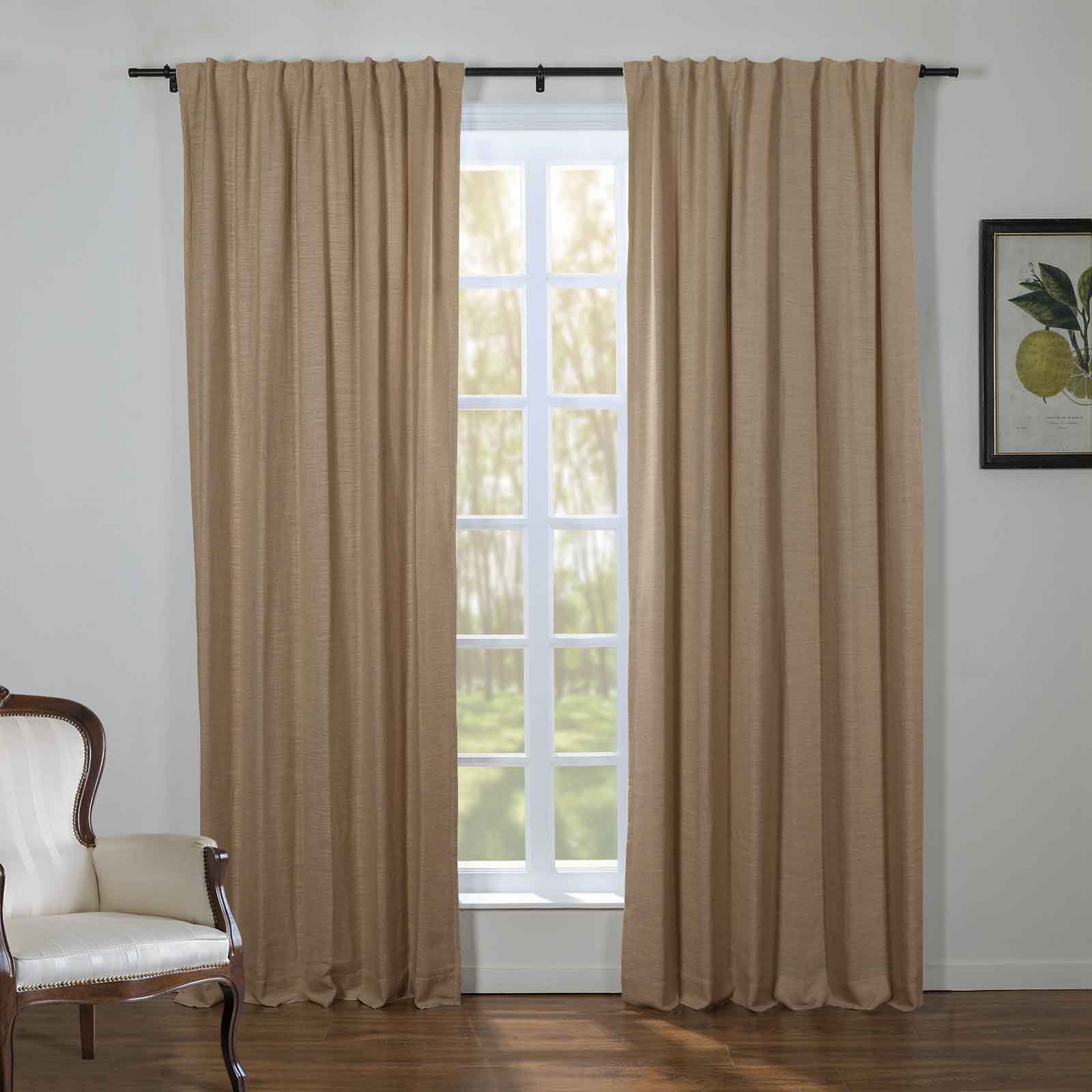 Kelly Linen Blend Curtains & Drapes Soft Top - Image 15