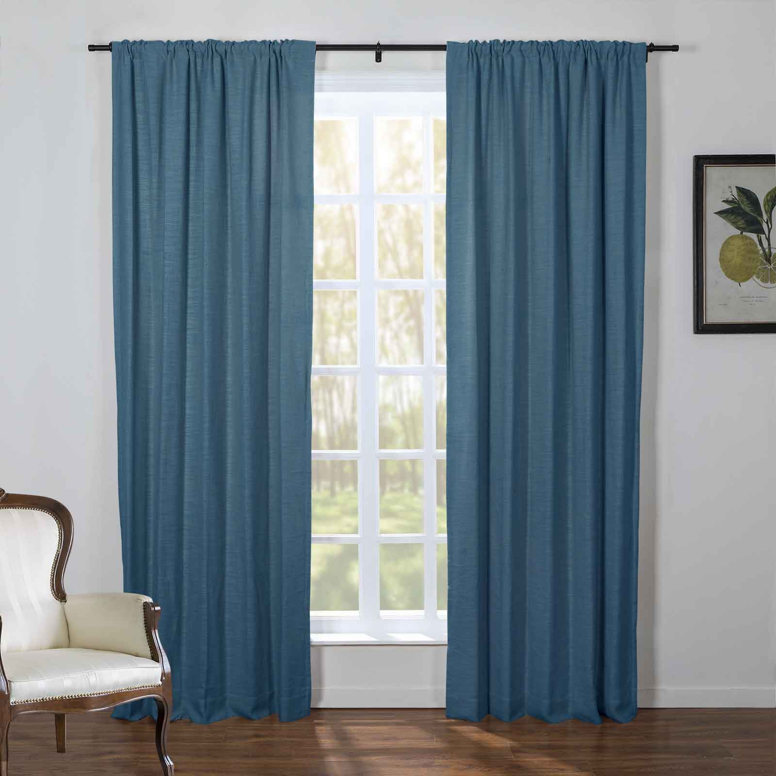 Kelly Linen Blend Curtains & Drapes Soft Top - Image 16