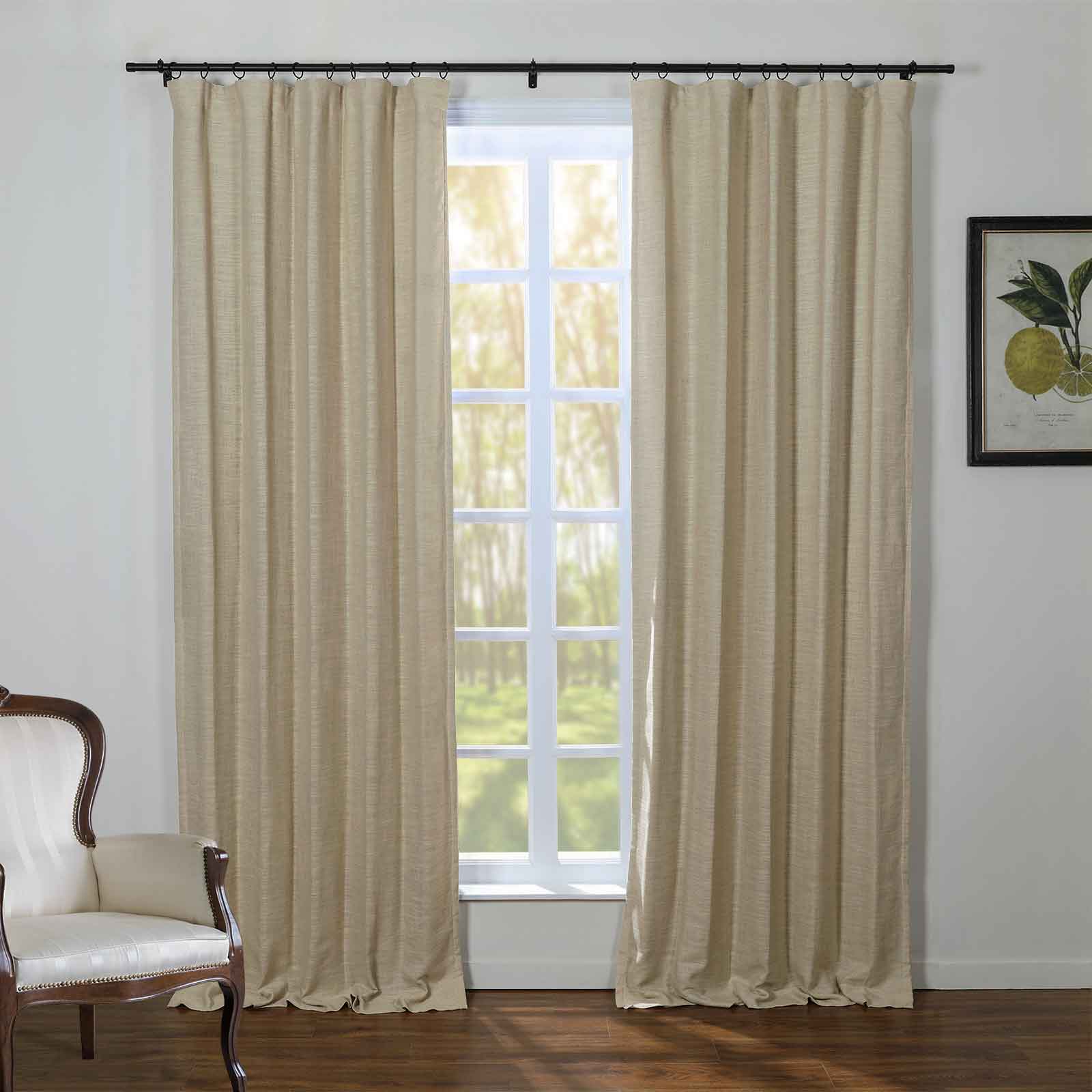 Kelly Linen Blend Curtains & Drapes Soft Top - Image 17