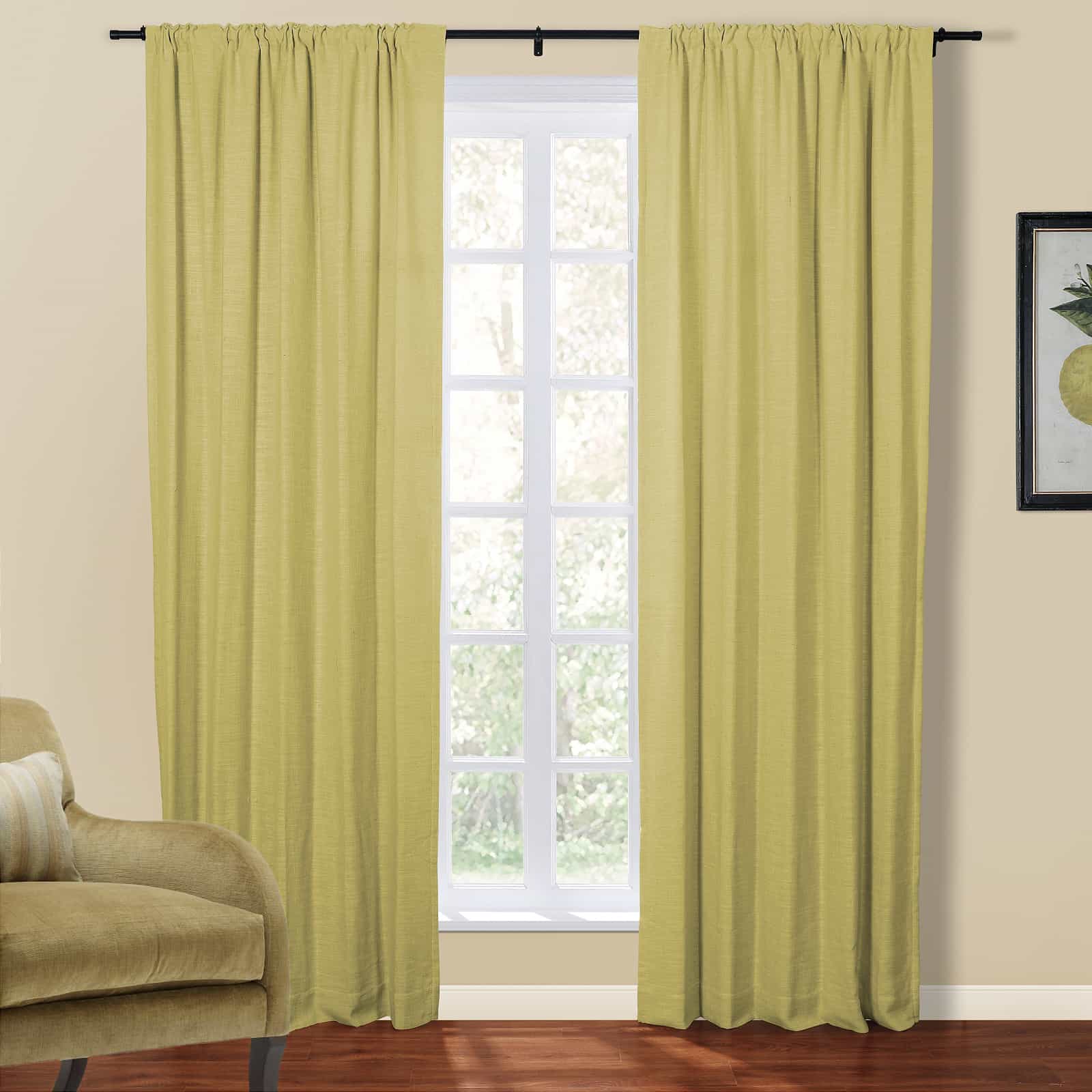 Kelly Linen Blend Curtains & Drapes Soft Top - Image 19