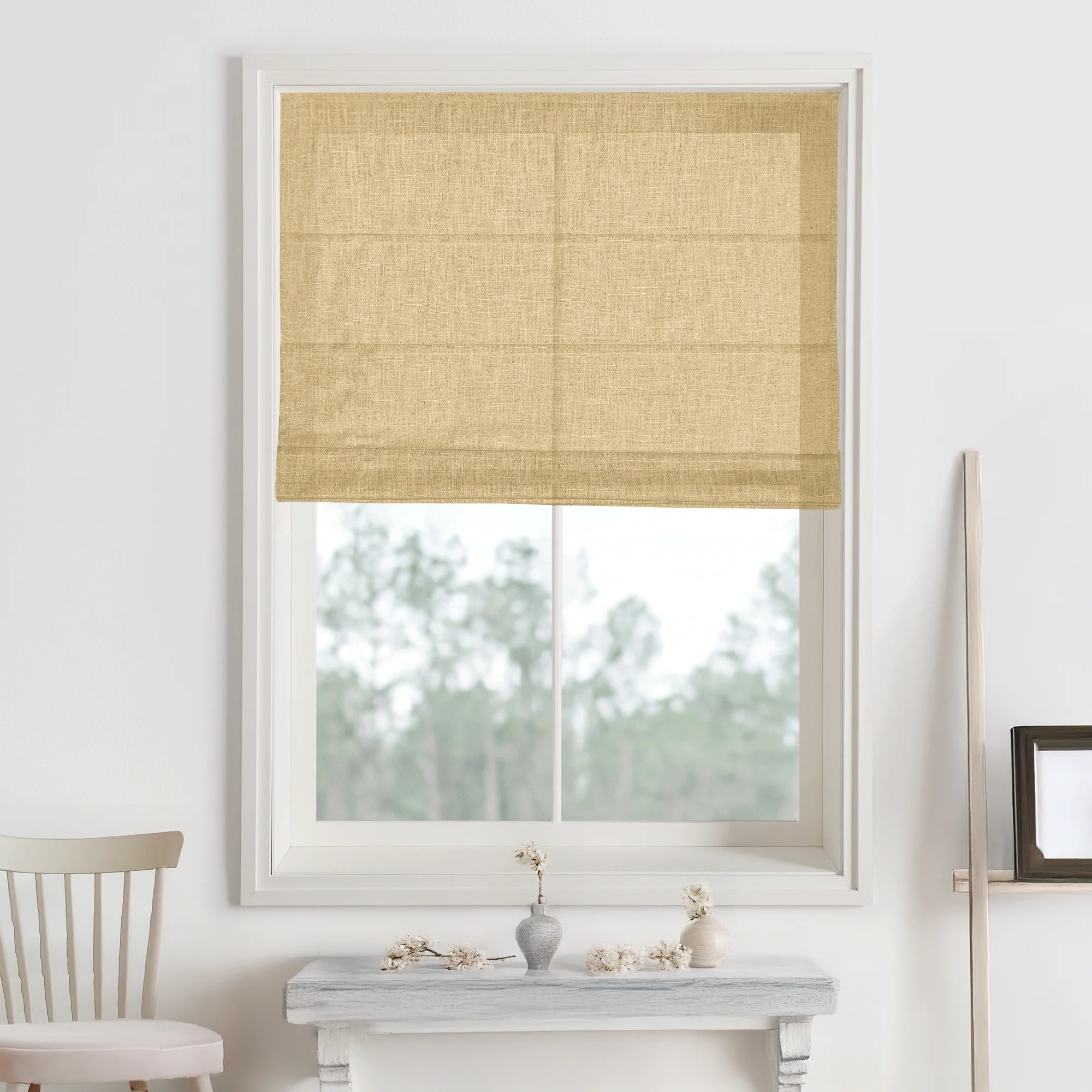 Kelly Linen Roman Shades & Blinds - Image 13