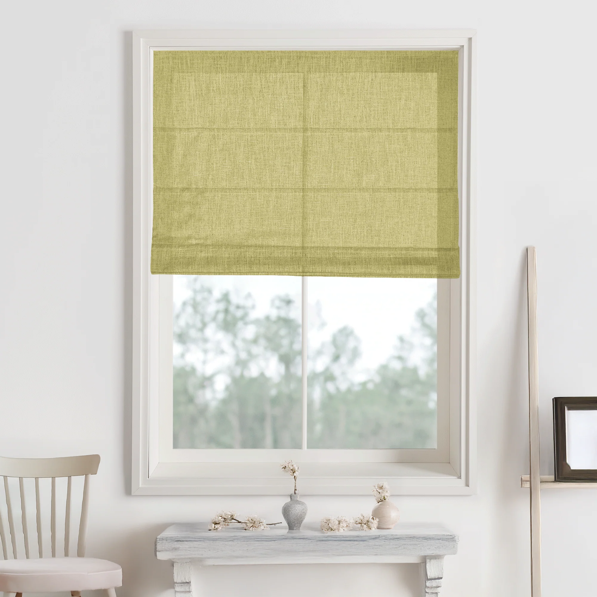 Kelly Linen Roman Shades & Blinds - Image 14