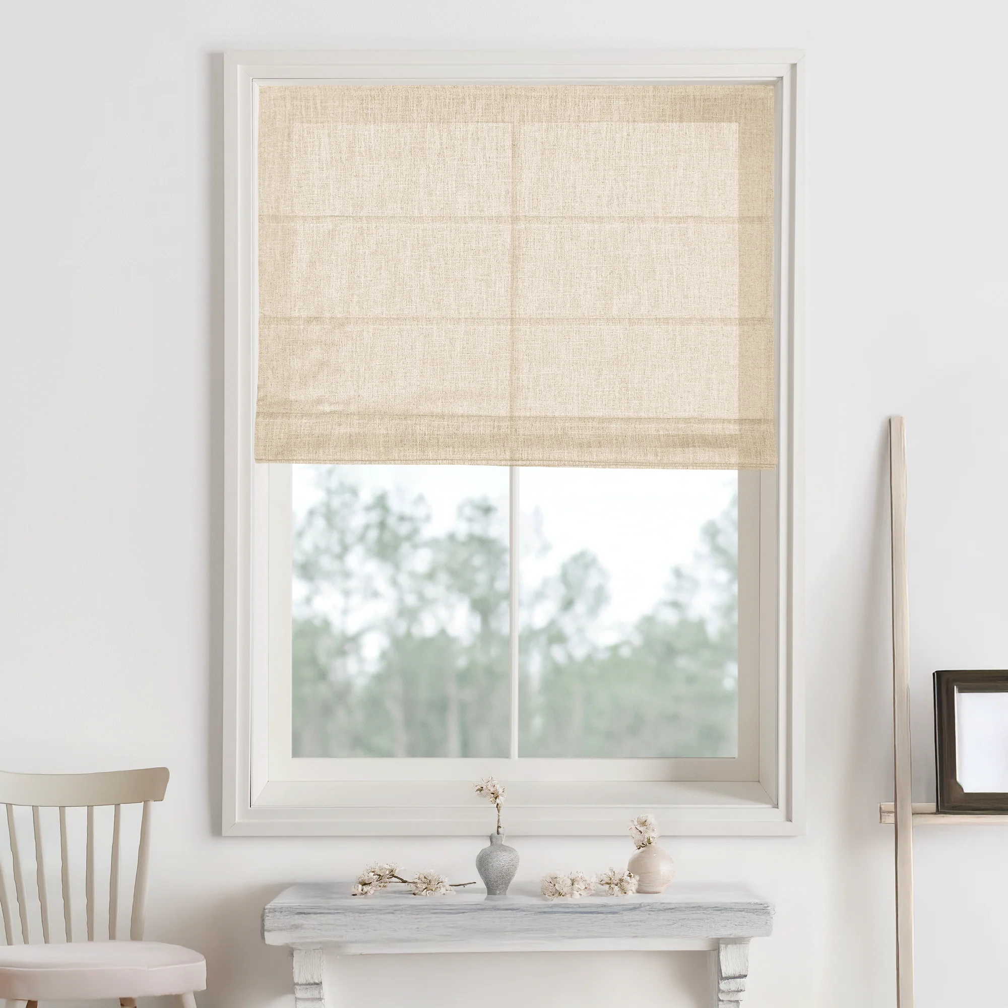 Kelly Linen Roman Shades & Blinds - Image 18