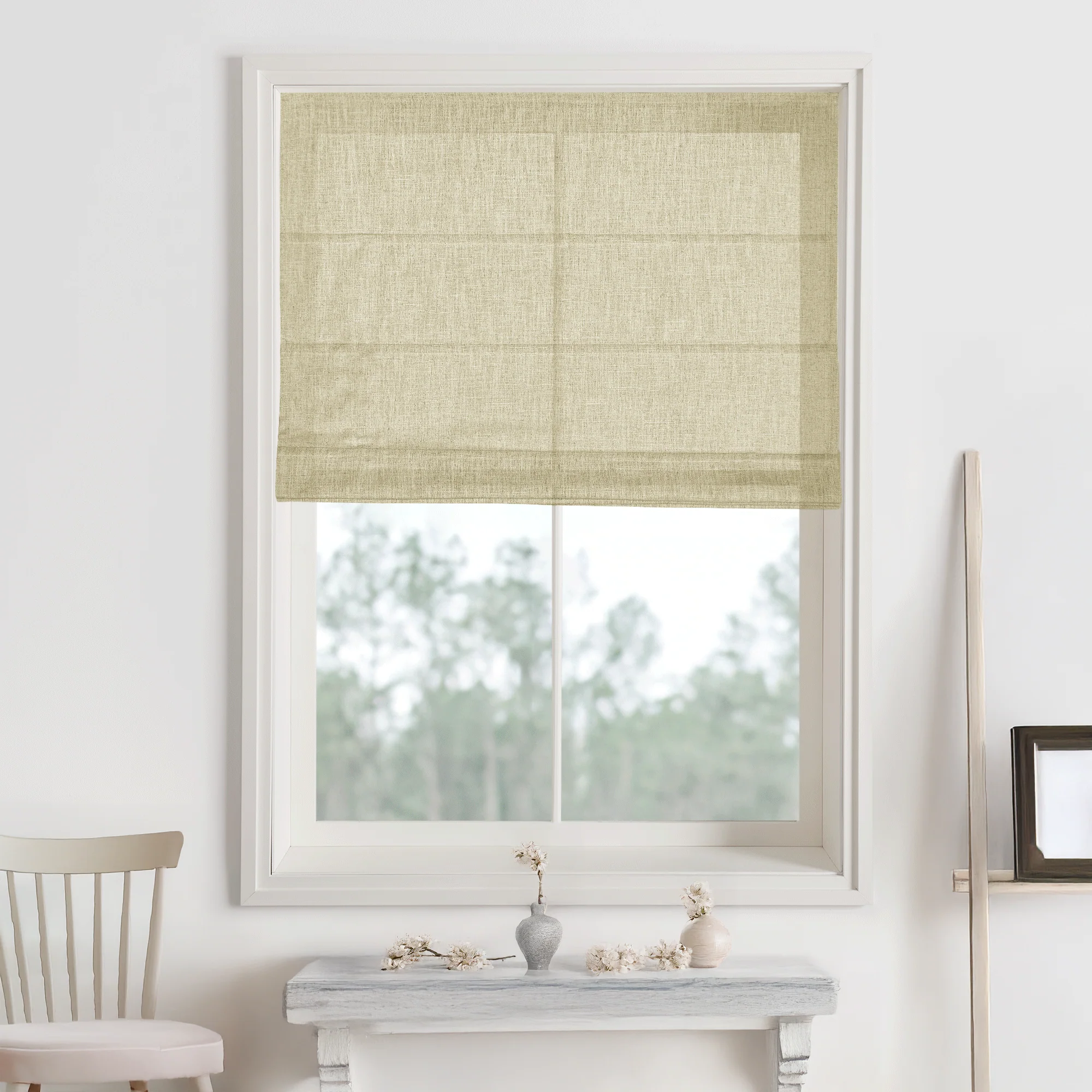 Kelly Linen Roman Shades & Blinds - Image 19