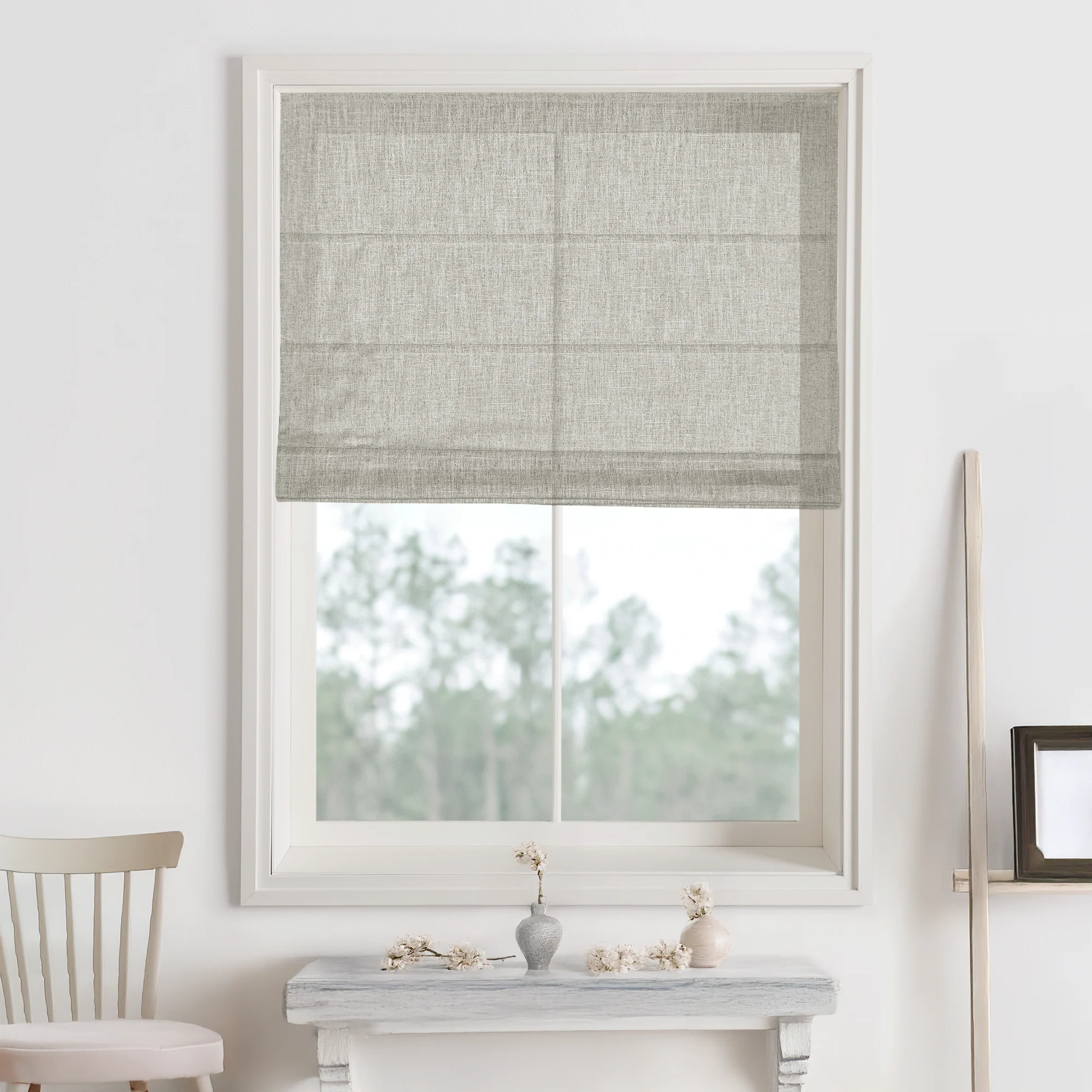 Kelly Linen Roman Shades & Blinds - Image 20