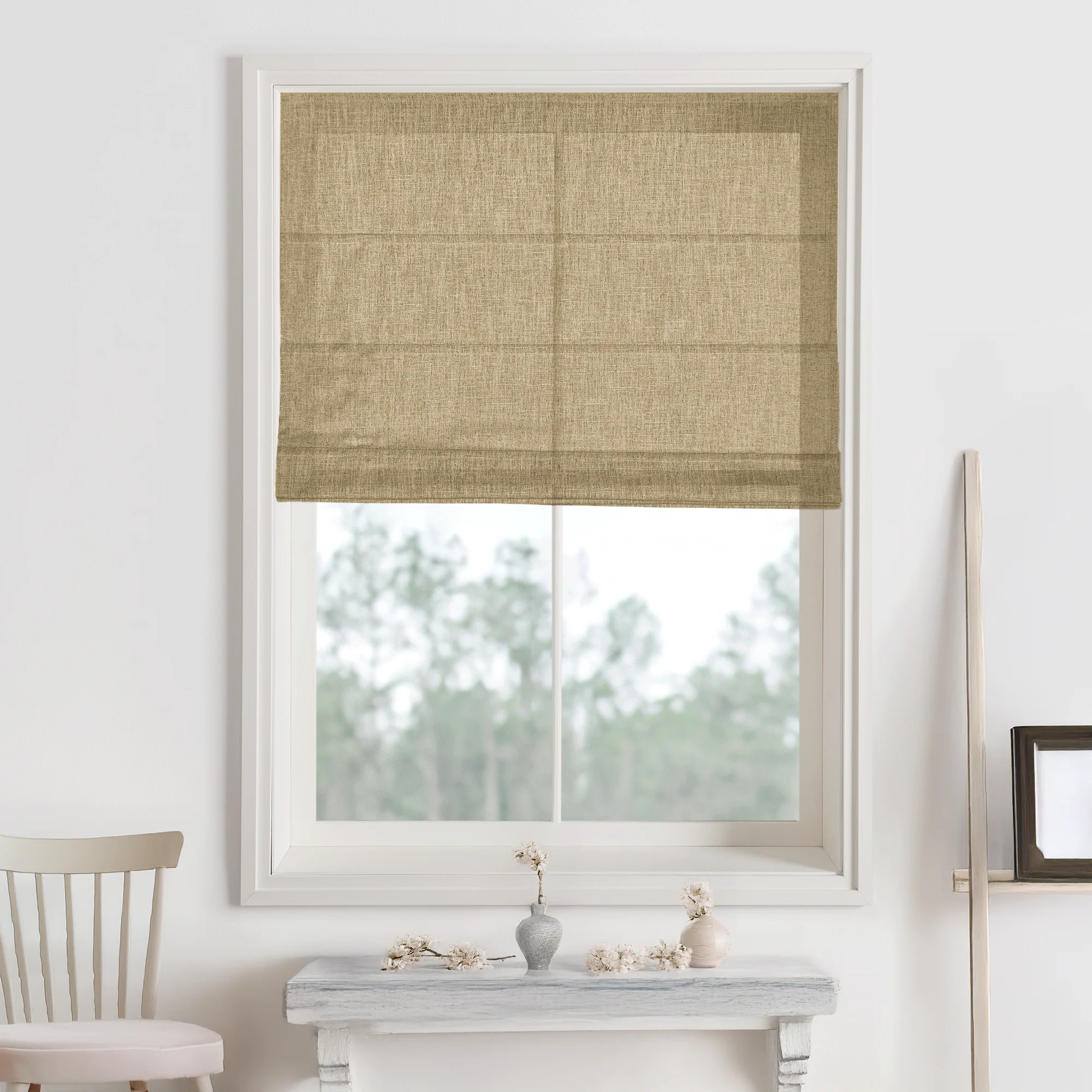 Kelly Linen Roman Shades & Blinds - Image 21